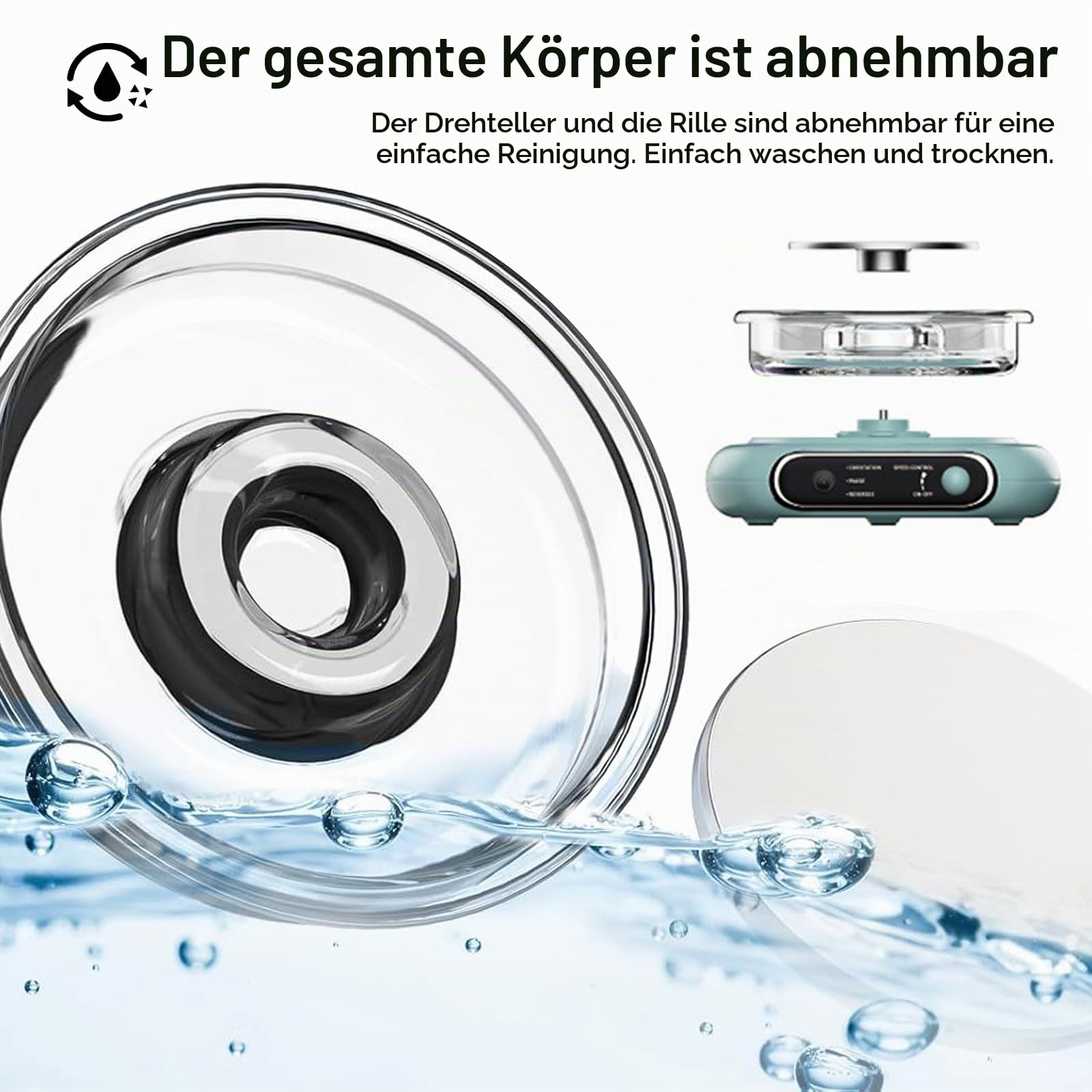 Mini-Töpferscheiben, 4,7 Zoll Töpferscheibe Elektrisch mit Fußpedal, Einstellbare Geschwindigkeit und Vorwärts-/Rückwärtsdrehung, Töpferscheibe für Kinder, Jugendliche und Erwachsene Anfänger