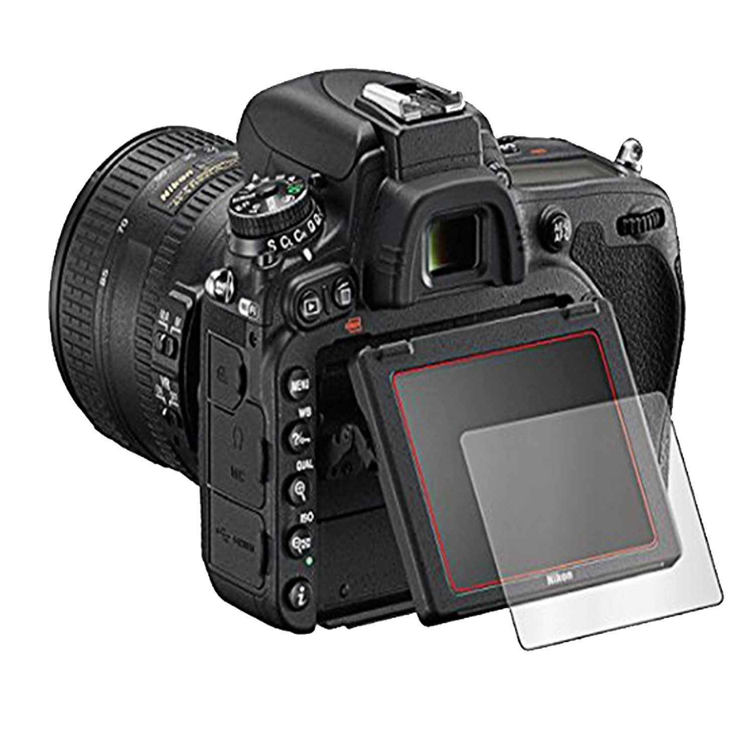 YINGNOUST Tempered Glass Ultra Thin 0.26mm 9H Anti Shock Screen Protector for DSLR Nikon D610 Toughened Glass Protective Film