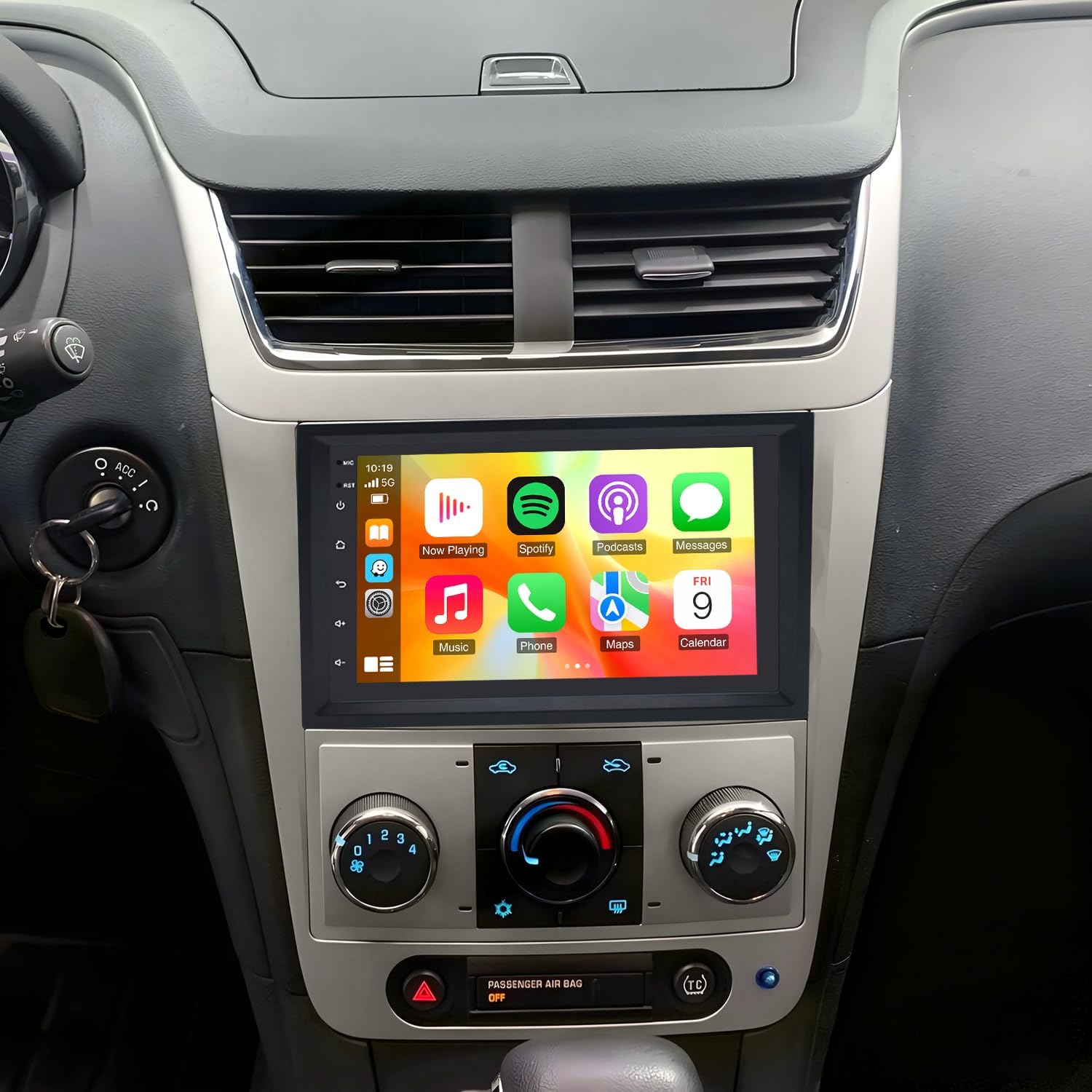 Android 13 Car Stereo Radio for Chevy Malibu 2008-2012 Support Carplay&Android Auto, 7 Inch Touch Screen with Sat Navi Bluetooth WiFi FM+Rear View Camera