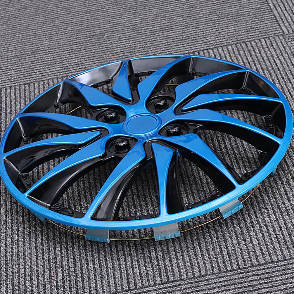 Enjoliveurs de Roue de Voiture 14 Pouces, 2 Pièces, PP Noir | Cache-moyeu Automobile, Protection de Jante en Acier, Installation Facile, Accessoires de Voiture pour Réfection