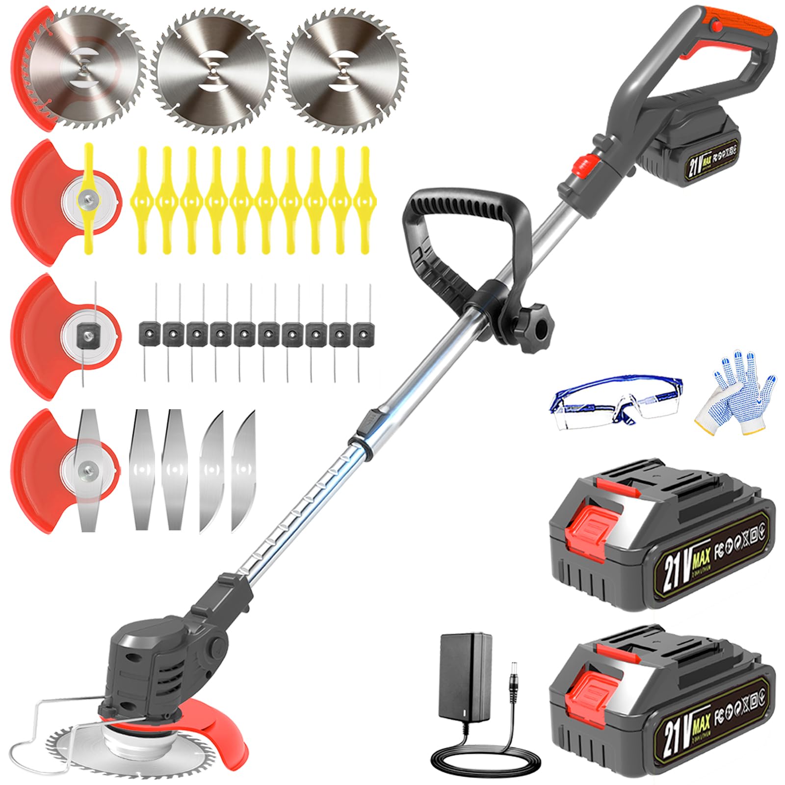 Photo 1 of TASANSTON Electric Weed Wacker Cordless, 21V Stringless Trimmer