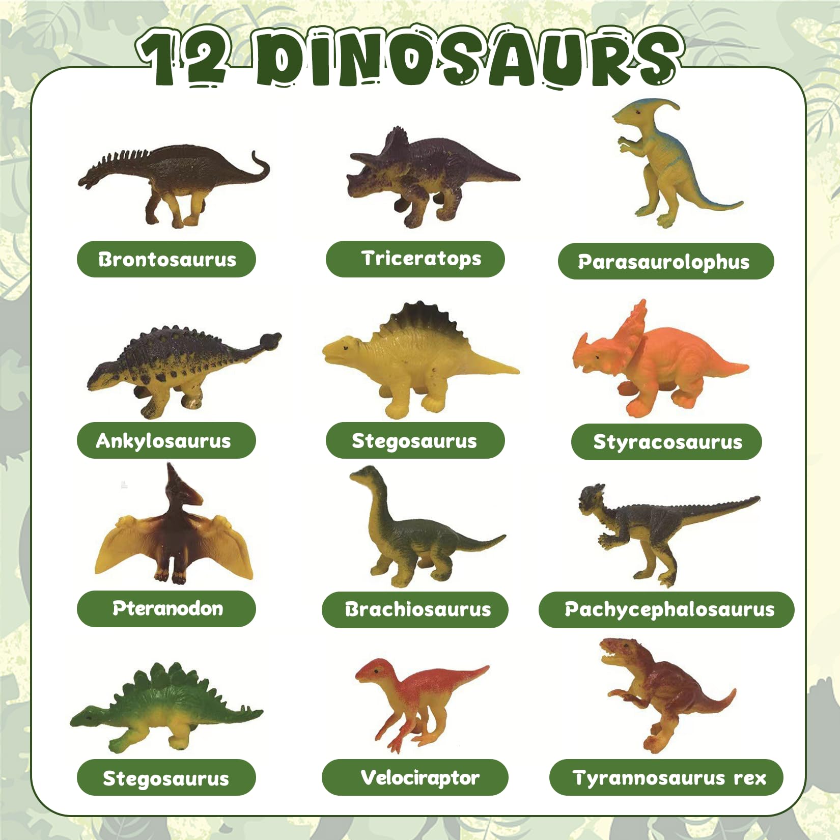 Idota 12 sztuk zestaw do wykopalisk dinozaurów, kolorowe jajko dinozaurów i jedyne w swoim rodzaju zabawki dinozaurów, zestaw do wykopania archeologii, dinozaurów, kalendarz adwentowy