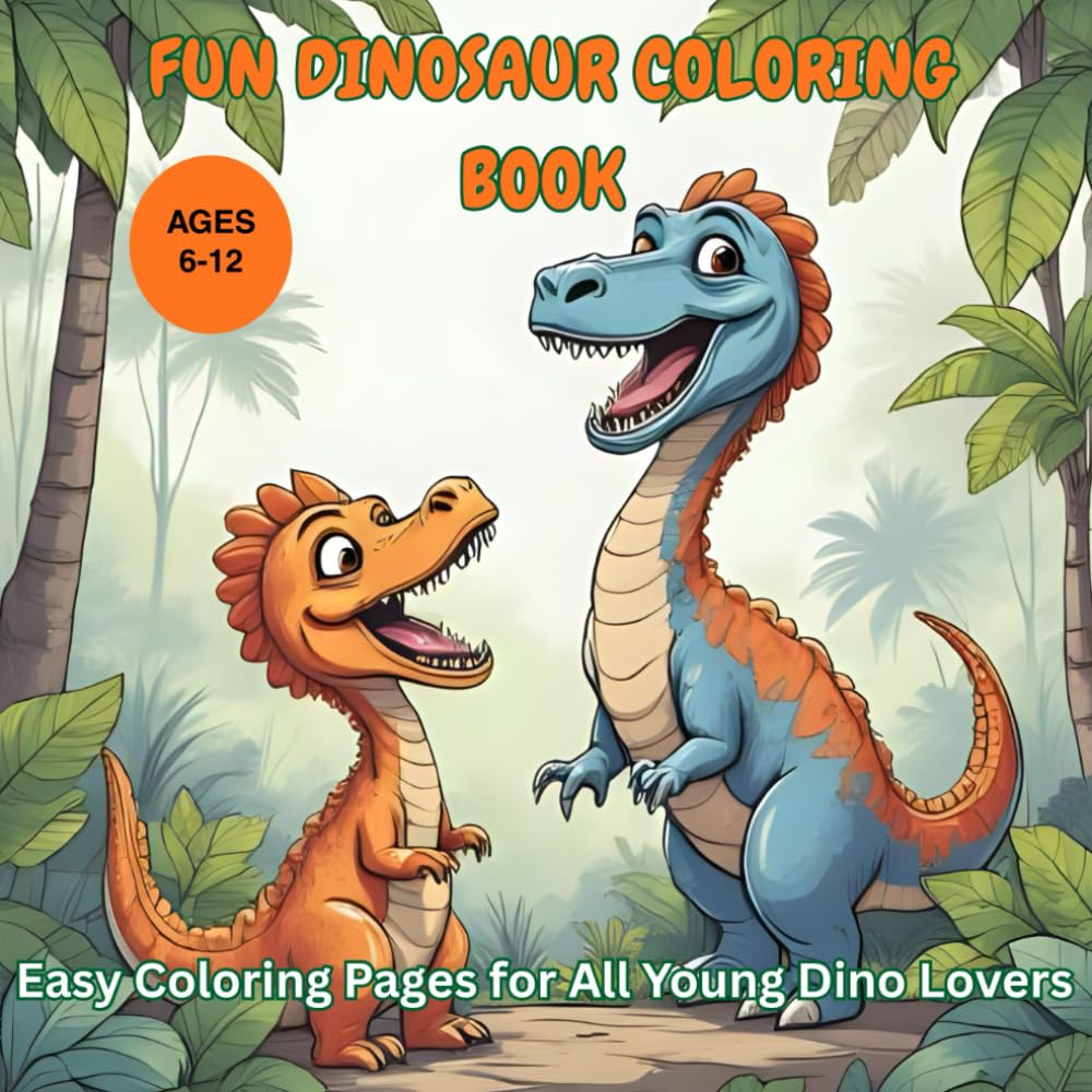 FUN DINOSAUR COLORING BOOK