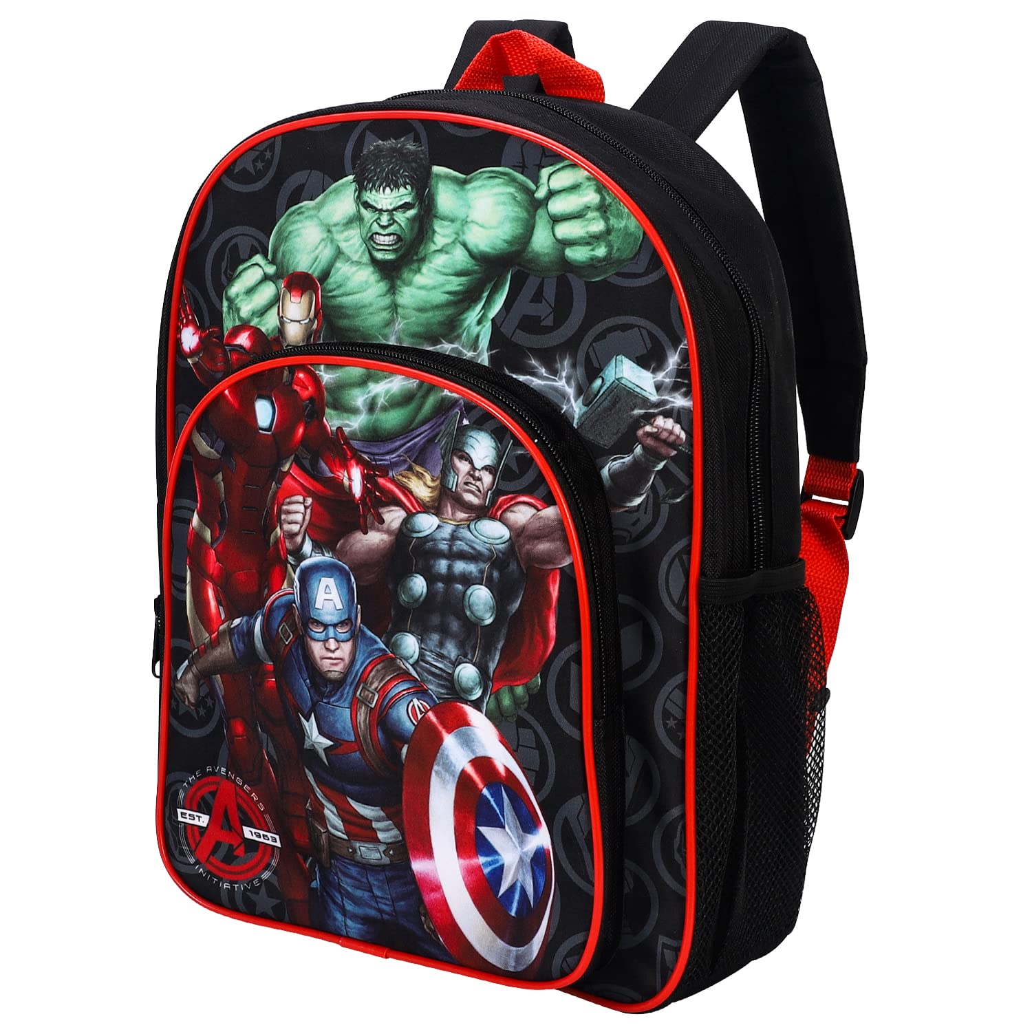 William Lamb Multicolour Avengers Kids Childrens Premium Backpack School Rucksack Travel Bag, 36.7Cm (Height), 26Cm (Width), 13Cm (Depth), (02913)