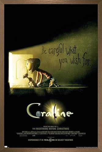 Trends International Coraline - Póster de pared con texto en inglés Be Careful