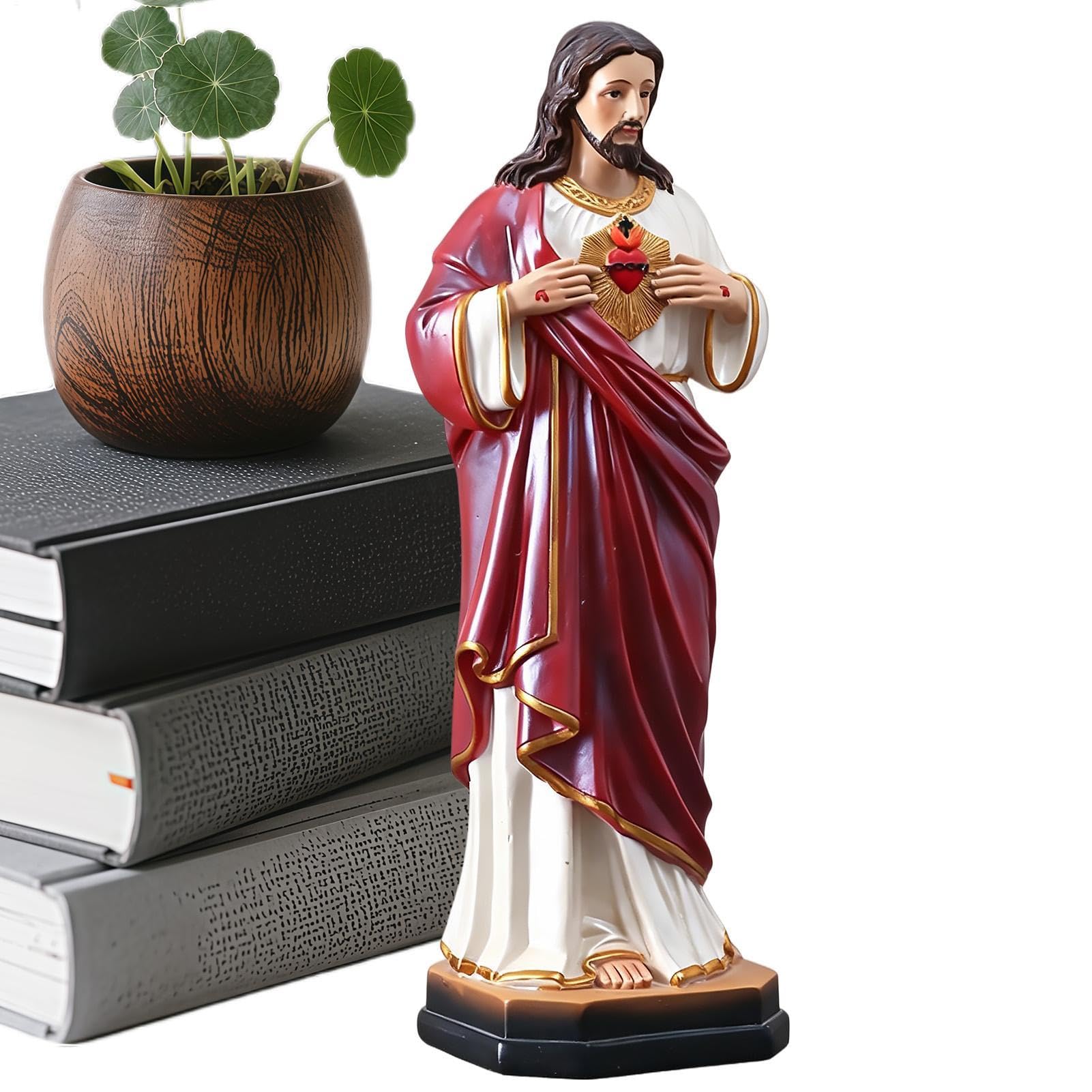 Statue de Jésus Religieuse Sacrée en Résine Idée Cadeau de Communion