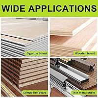 Vista 5 de Tornillos para madera negros #6 x 1-1/4", 100 piezas, cabeza Phillips, tornillo autorroscante plano rápido, tornillos para paneles de yeso de rosca