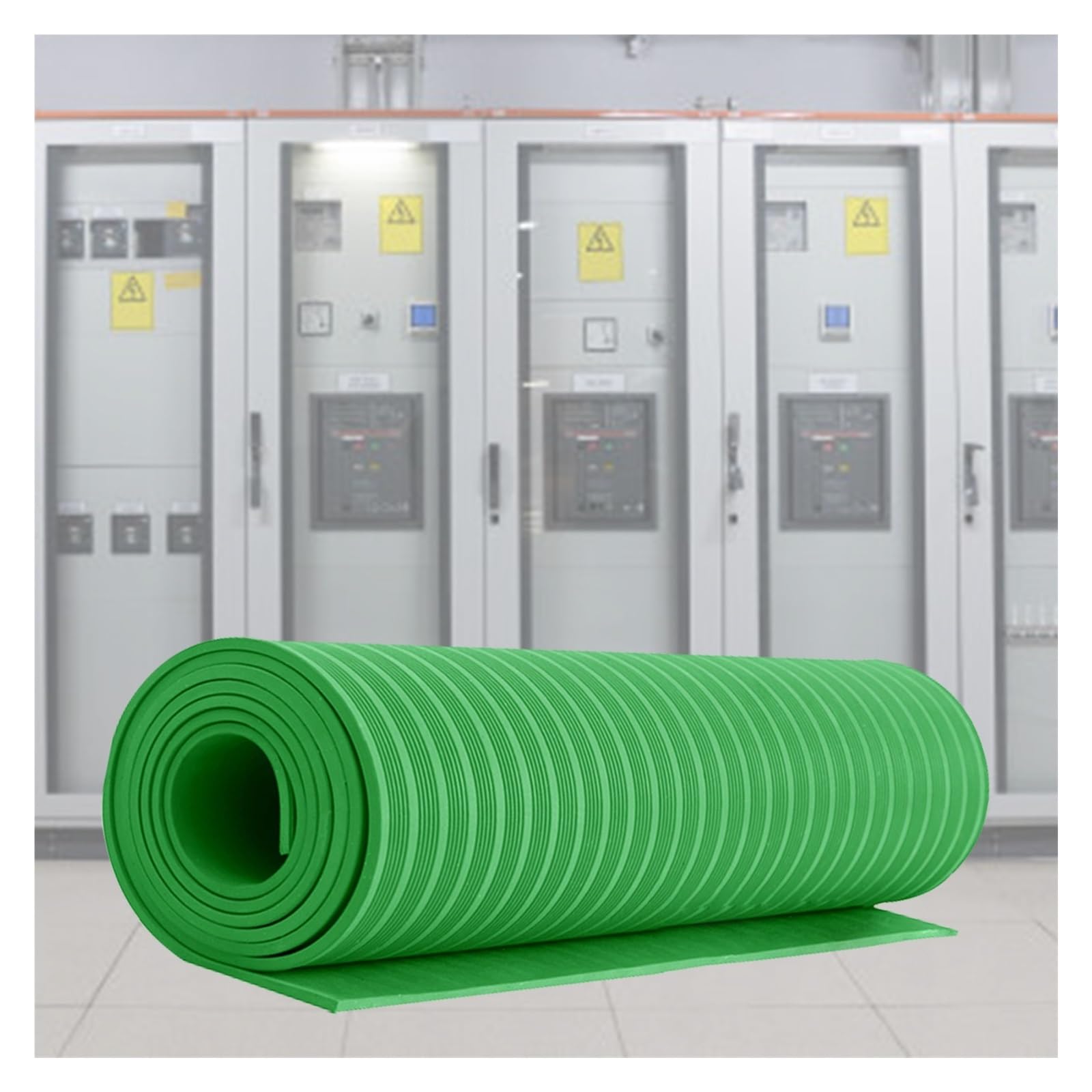 Commercial Electrical Insulating Rubber Matting, Distribution Room Large Non-Conductive Switchboard Mats 3