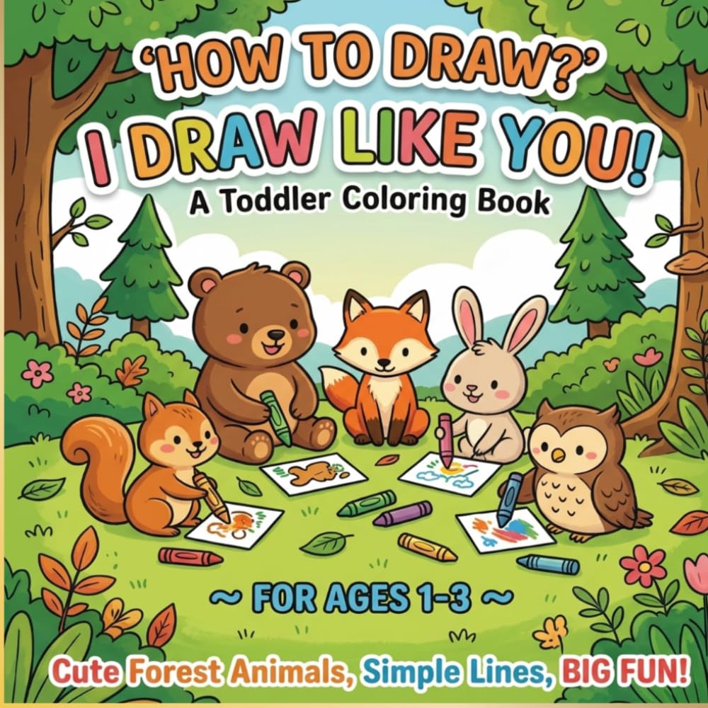 How to draw? I draw like you: A toddler coloring book