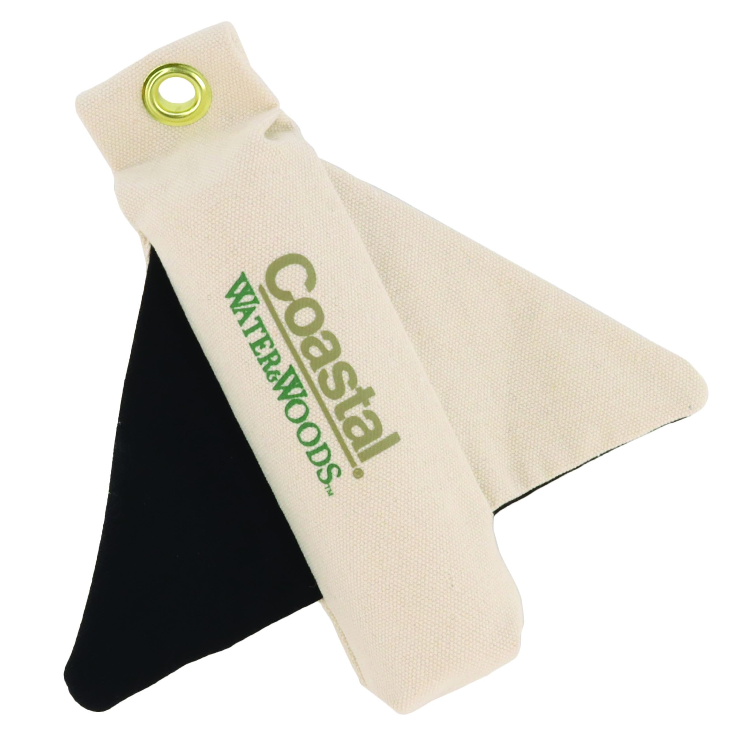 Coastal Water & Woods Canvas Winged Retriever Training Dummies Pet - Dog Training Tool - Improves Dog's Retrieving Skill - Durable Material - Natural, 3" x 12" 2 Pack