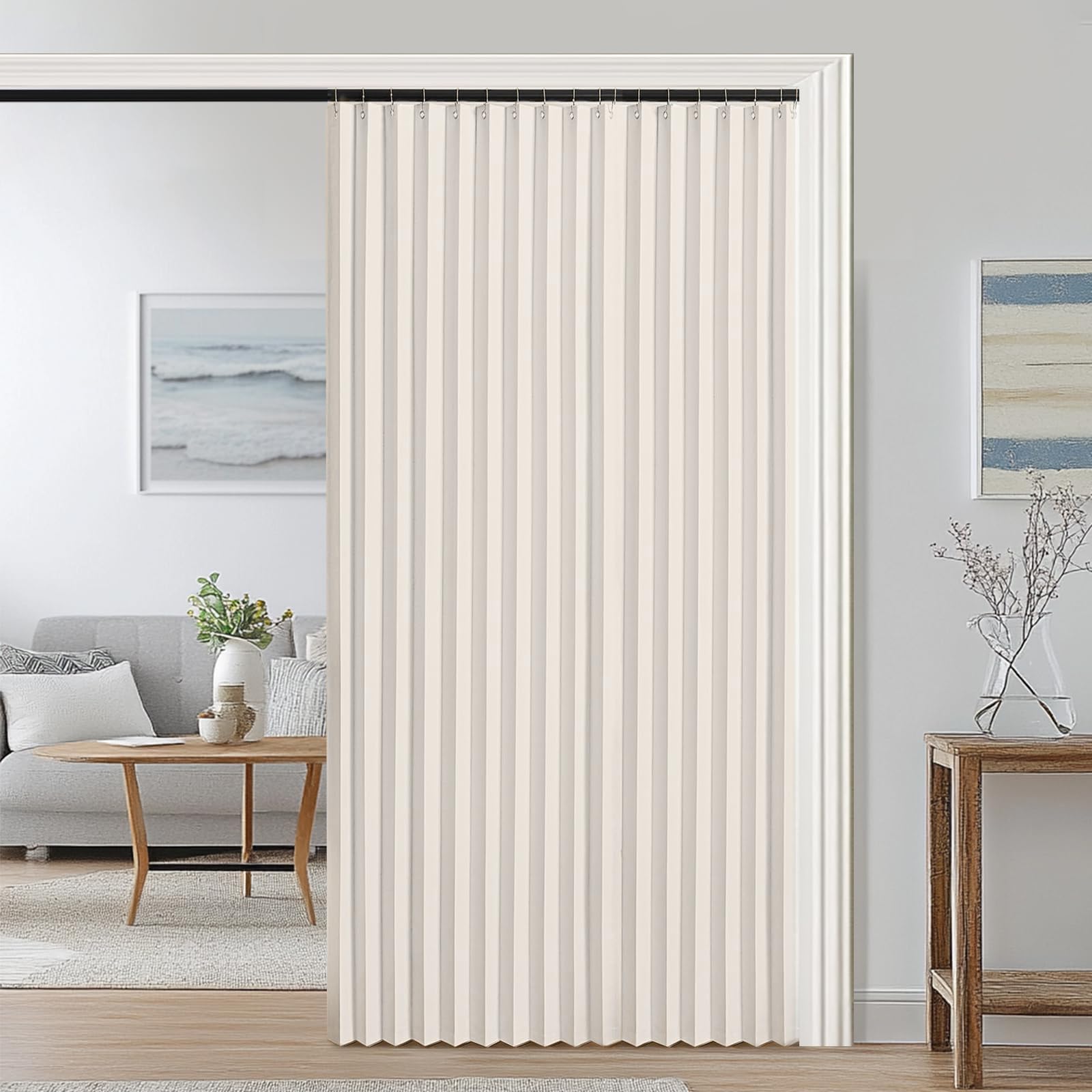 Tenda oscurante magnetica pieghevole invisibile per camera da letto, bagno e soggiorno, 120 x 200 cm, divisorio, blocco della luce, soluzione per la privacy