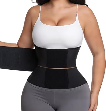 Waist Trainer Belt Waist Cincher Trimmer Ab Belt Tummy Control Body Shaper with Triple Wrap Women and Men