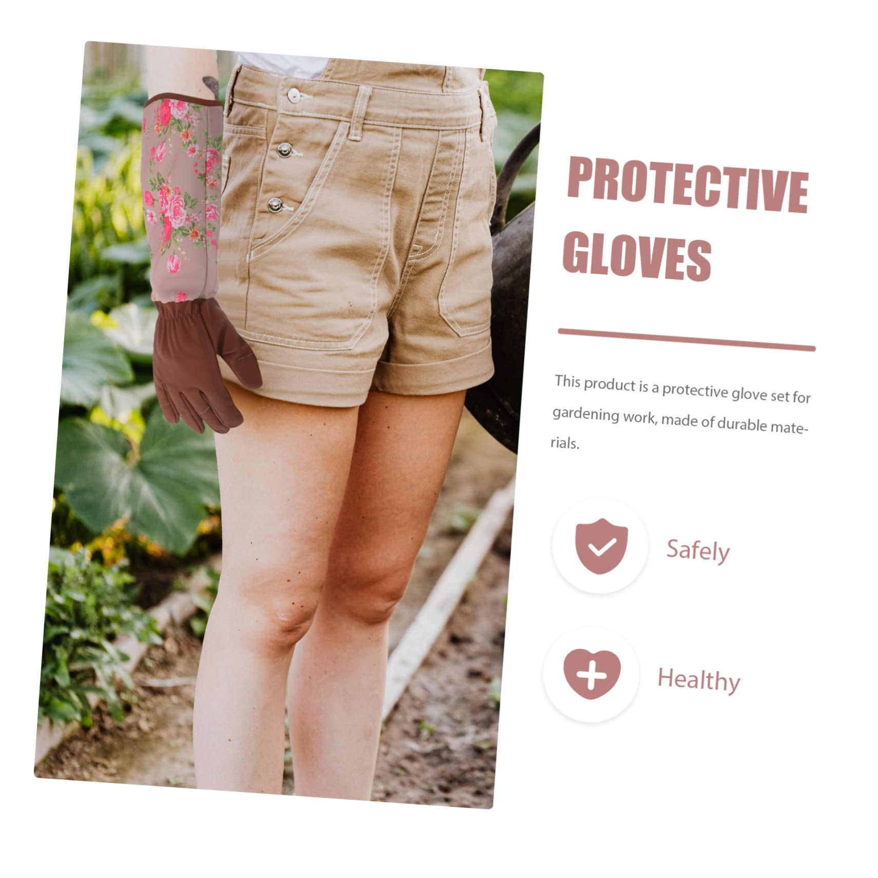 Didiseaon 2paia Guanti Da Giardinaggio Professionali Con Maniche Lunghe Guanti Resistenti e Traspiranti Per Attività Outdoor e Potatura Facili Da Indossare e Lavabili