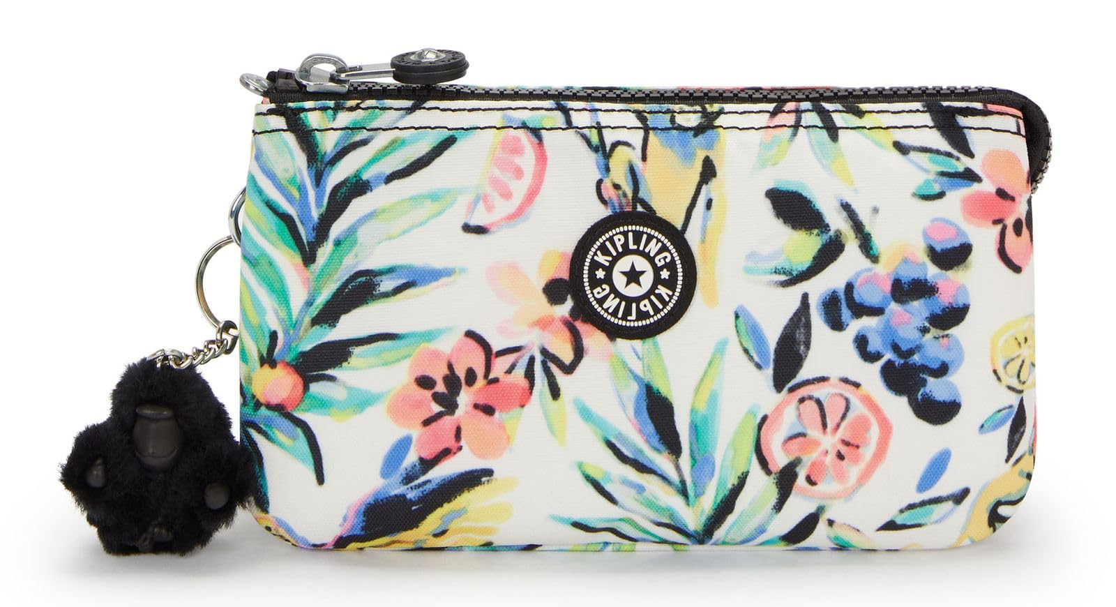 Kipling Creativity L Large Purse, Pouches, Cases, Cocktail Floral (Orange)