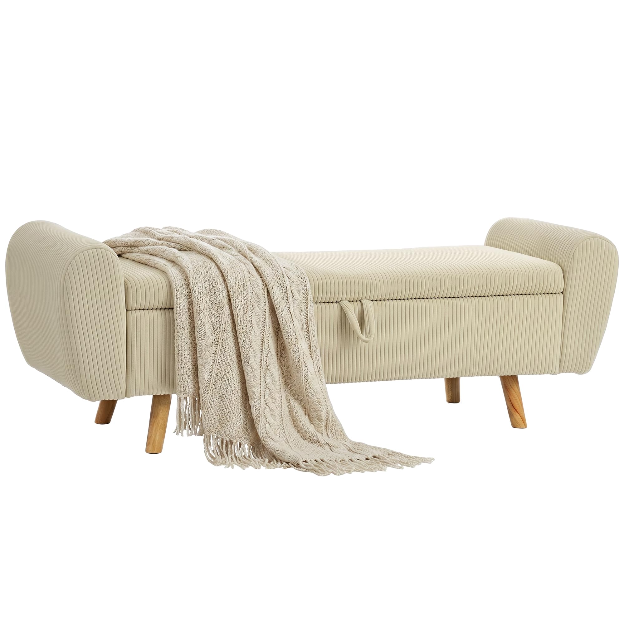 homcom banc de rangement 73 l
