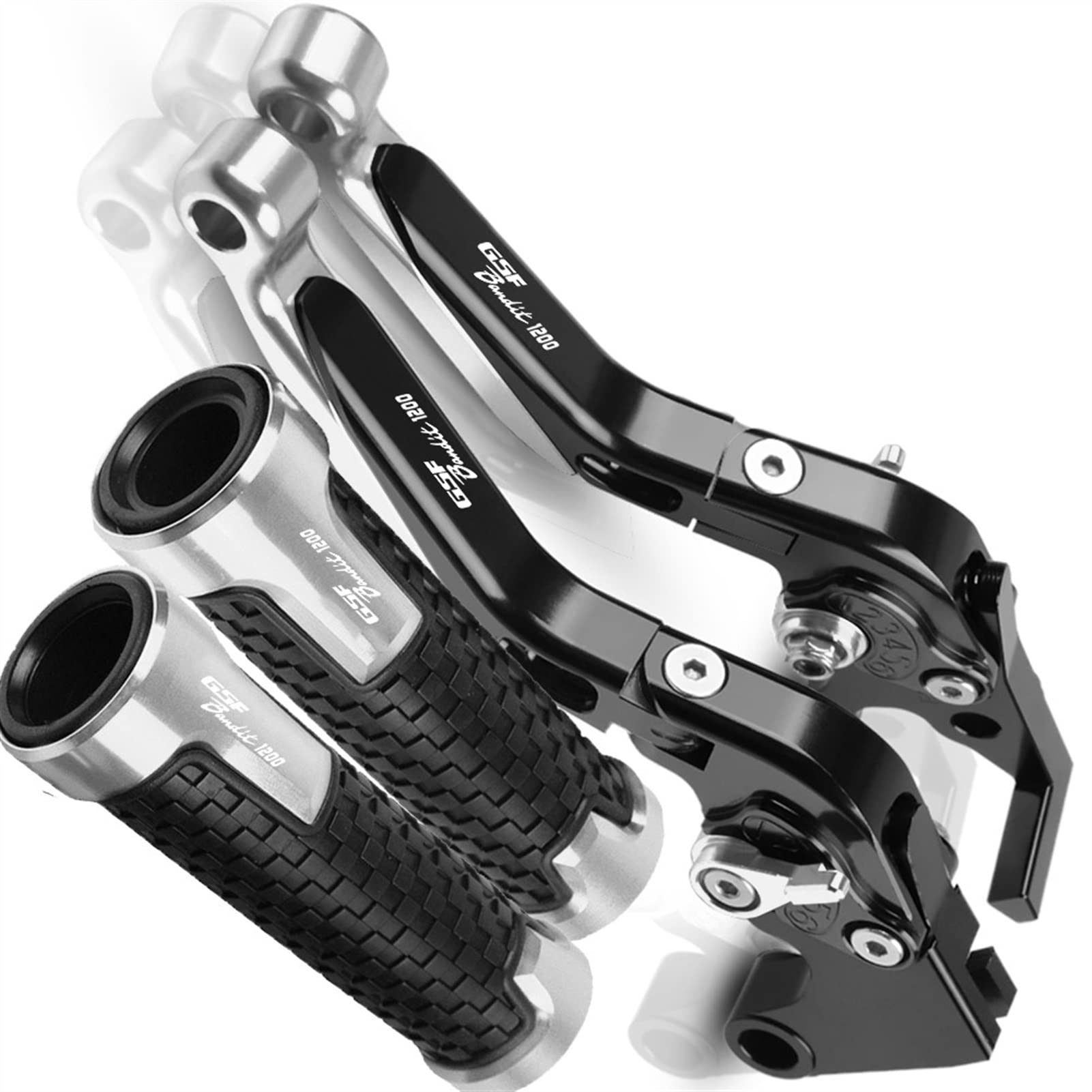 Palancas De Embrague De Freno CNC Para Motocicleta GSF 1200 BANDIT, Empuñaduras De Manillar Para SUZUKI GSF1200 BANDIT 1996 1999 1998 1997 2000 (Color : 12)