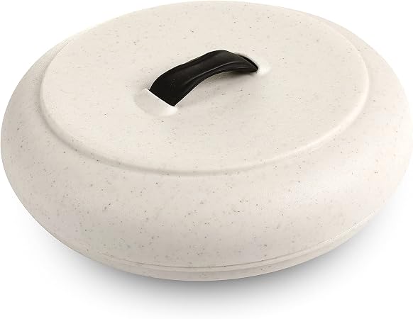 Dexas Durable Microwavable Tortilla Warmer XL 9.5 Inches, Natural Oat