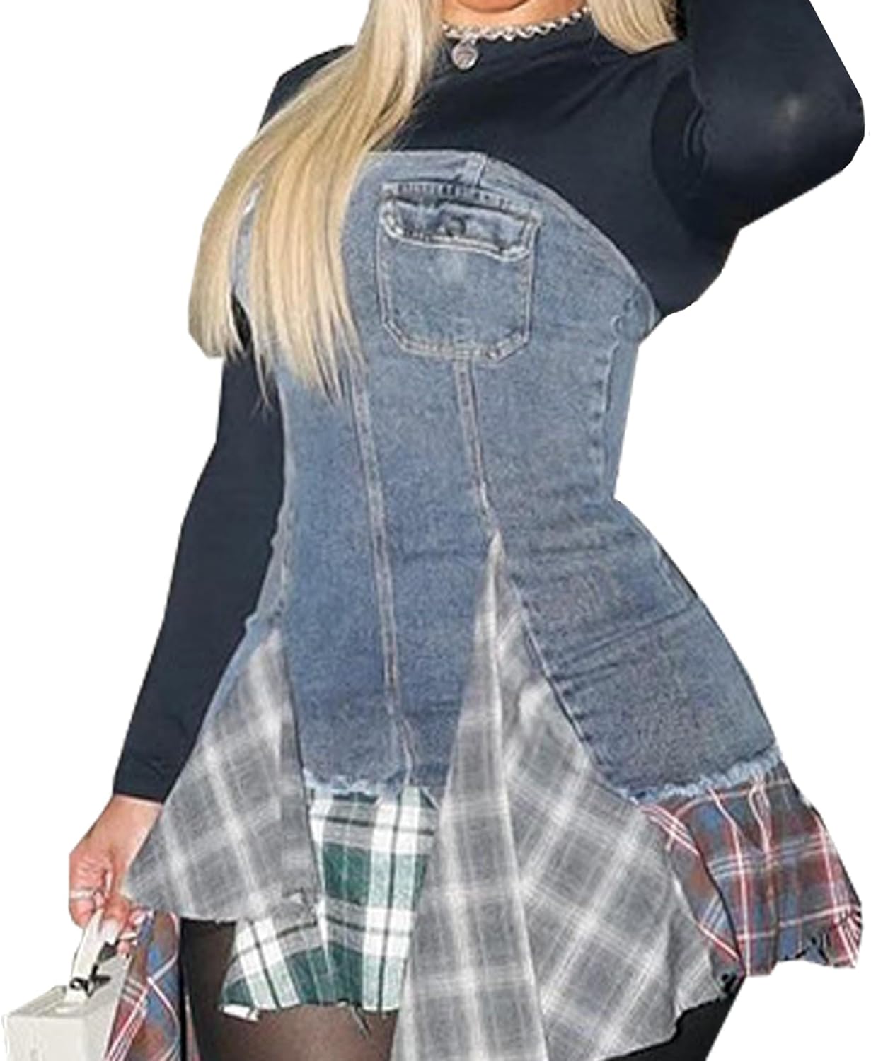 Elegant Mini Dress for Women Sexy Off Shoulder Sleeveless Denim Wrap Dress Casual Semi Formal Cocktail Vestido - Image 3