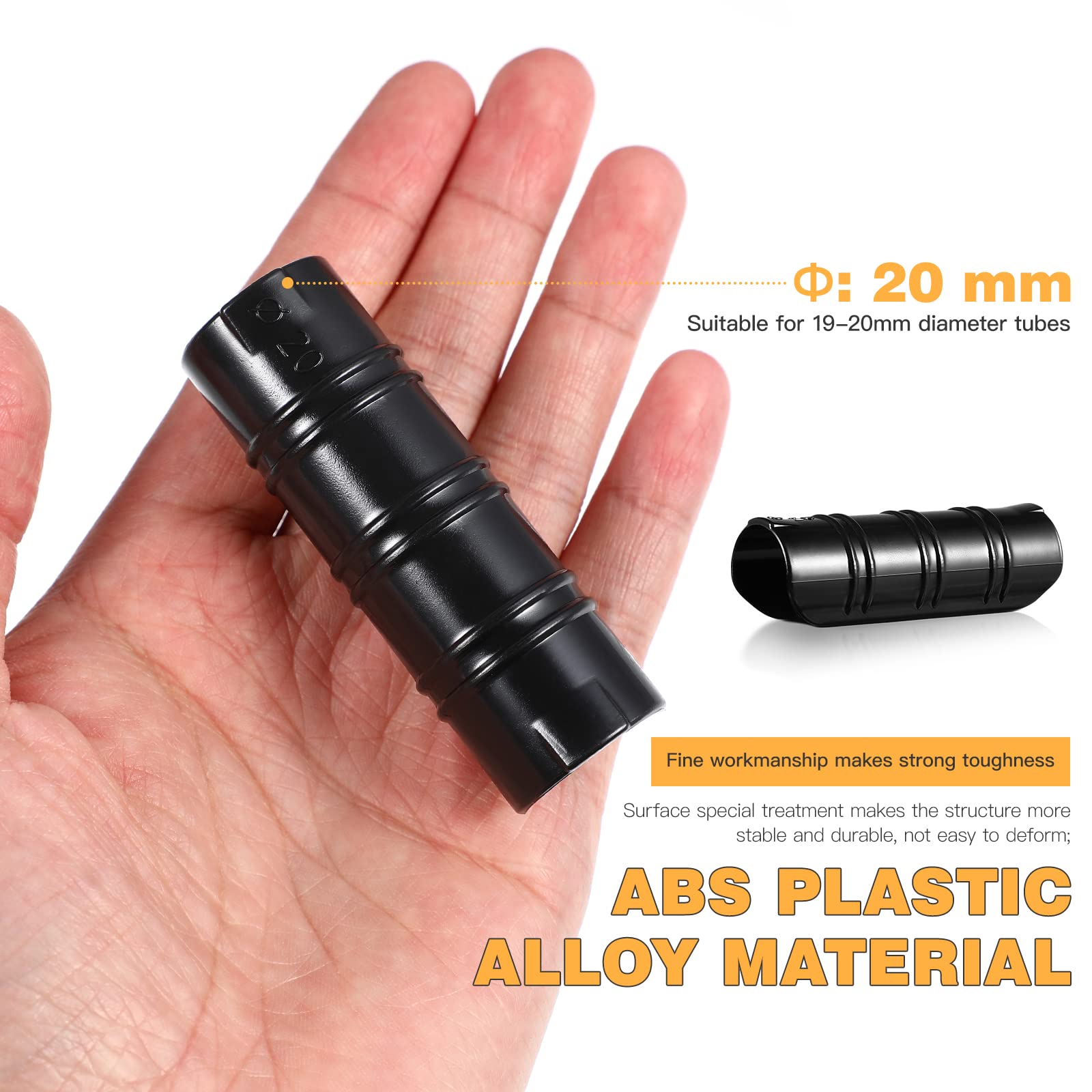 YARNOW Lot De 30 Clips De Fixation, Colliers De Serrage En Plastique Pc Pour Tuyaux De 20 mm, Idéal Pour Fixer Bâches, Filets Et Films