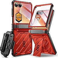 Vista 1 de SUPCASE Funda para Samsung Galaxy Z Flip 7 con soporte integrado y clip para cinturón (Unicorn Beetle Pro), [protección de bisagra]