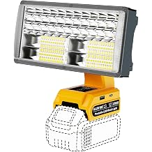 Work Light Cordless Tools Light for Dewalt 20V Battery, 40W Portable LED Work Light with USB & Type-C Output, 4200LM for Construction Renovation & Home Repair Lighting Battery Not Included