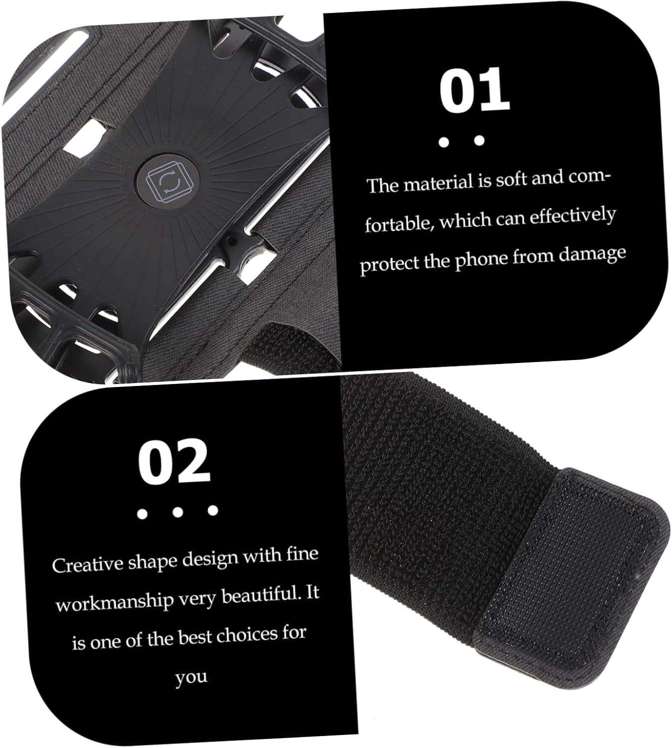 Hemobllo 2pcs Phone Arm Band Multi-Purpose Running Wrist Holder for Smartphones Comfortable and Non- Design for Jogging Biking and Outdoor Activities for Active Lifestyles