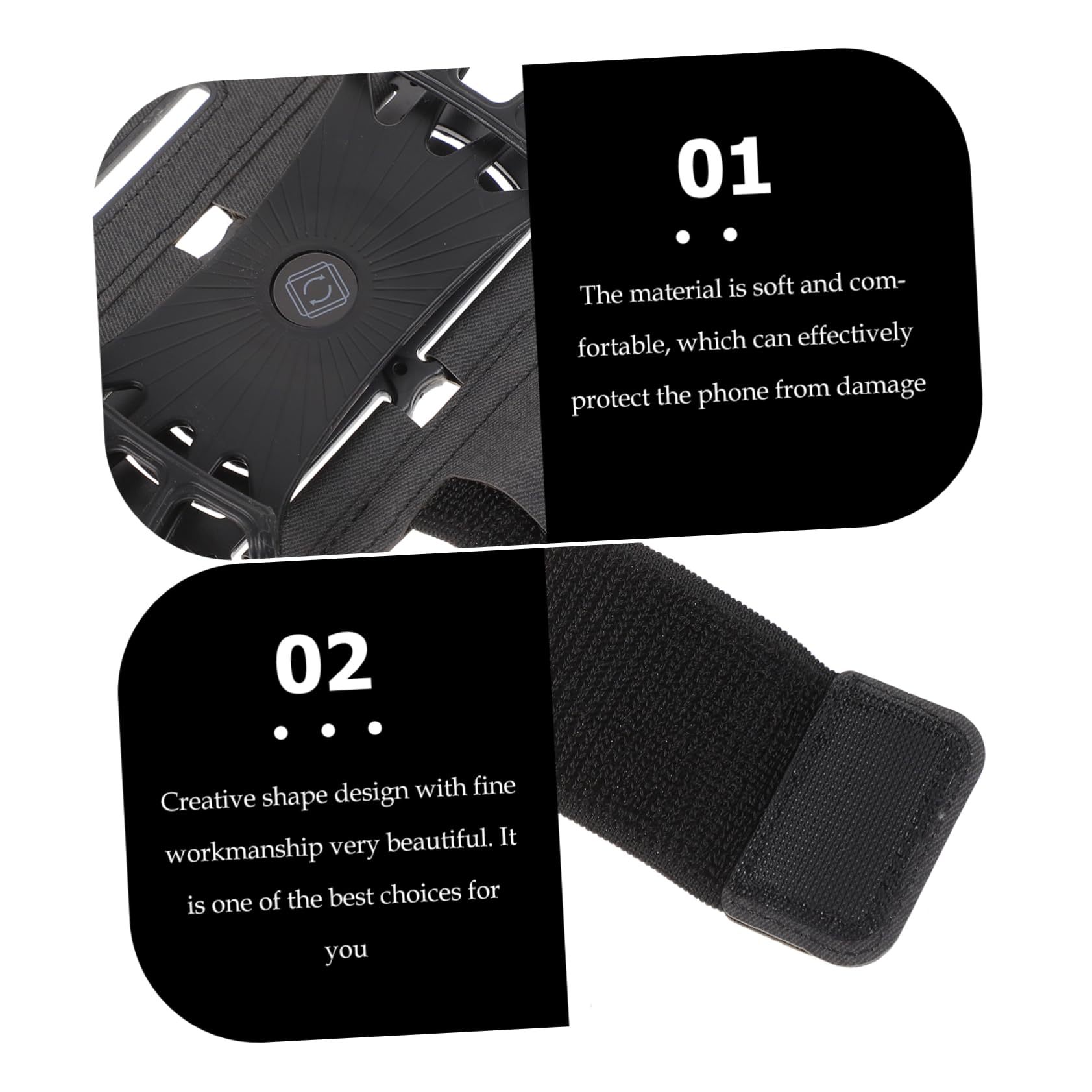 Uonlytech 4piezas Deportivo para Móvil Soporte De Brazo para Correr y Entrenamiento Al Aire Compatible Smartphones Diseño Antideslizante y Transpirable
