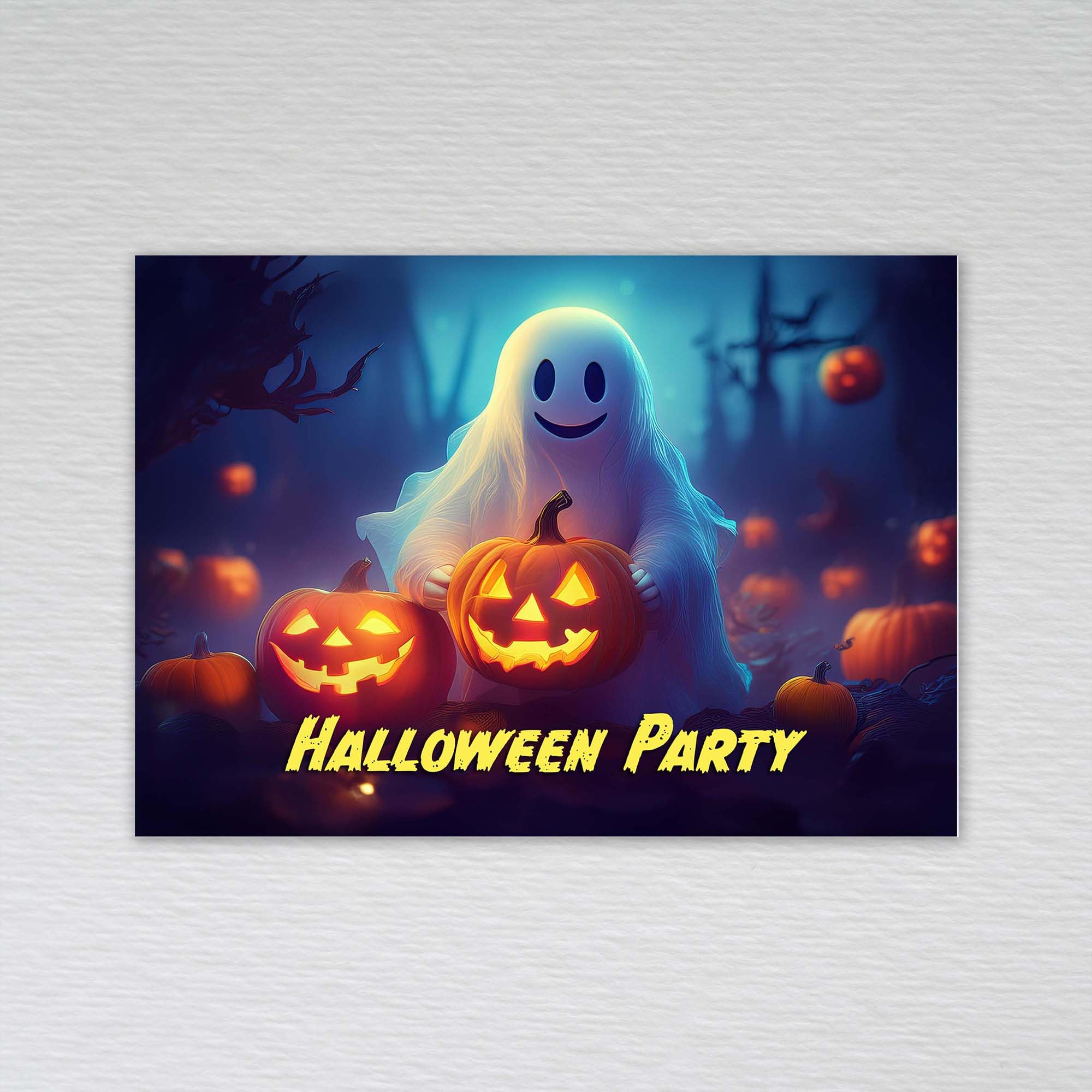 Kids Halloween Party Invitations Childrens Halloween Invitations: Ghost Halloween Invites (Pack of 20 without Envelopes)