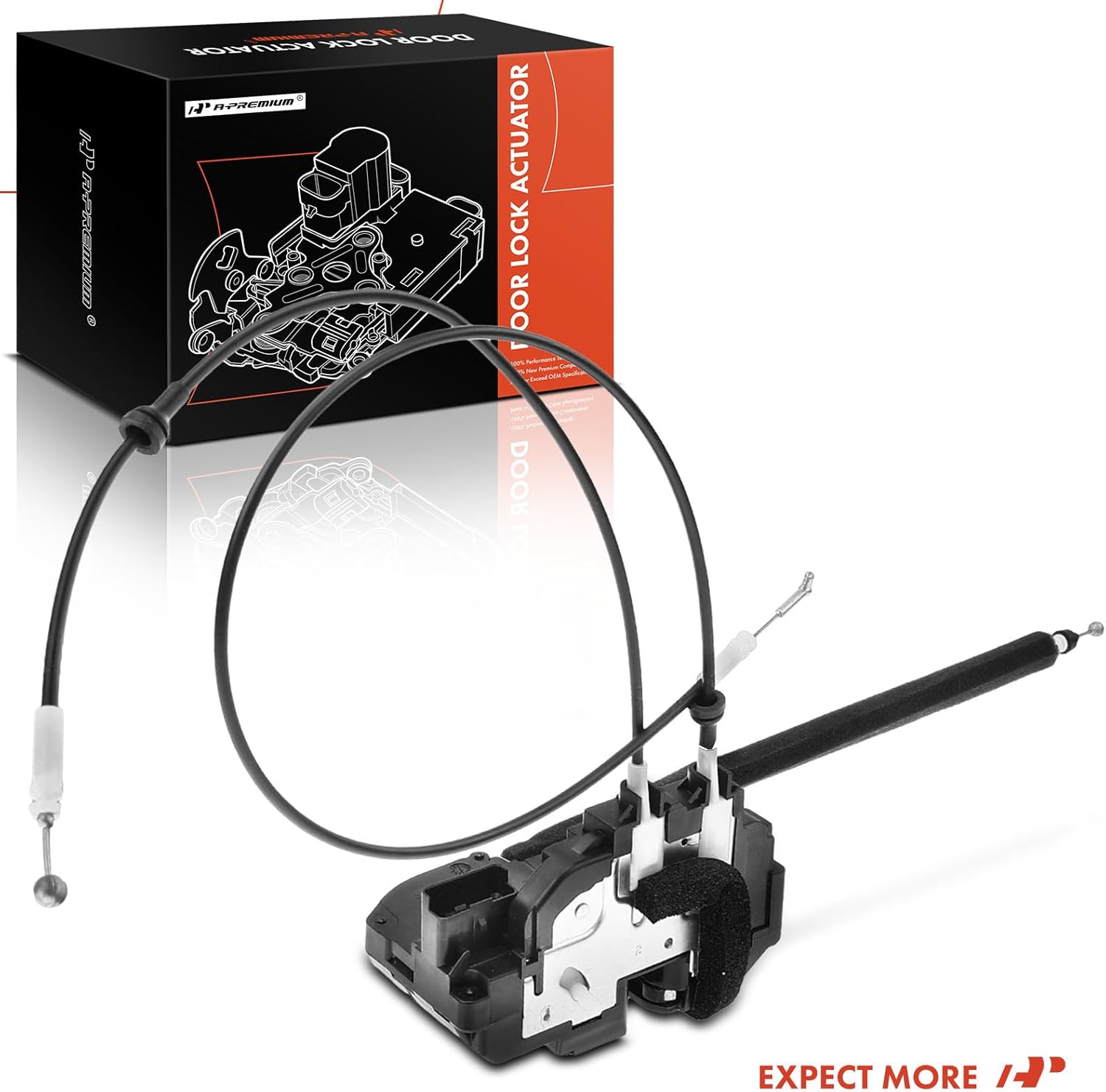 A-Premium Rear Right Passenger Side Door Lock Actuator Compatible with Nissan Armada 2008-2012 & Infiniti QX56 2008-2010, Sport Utility