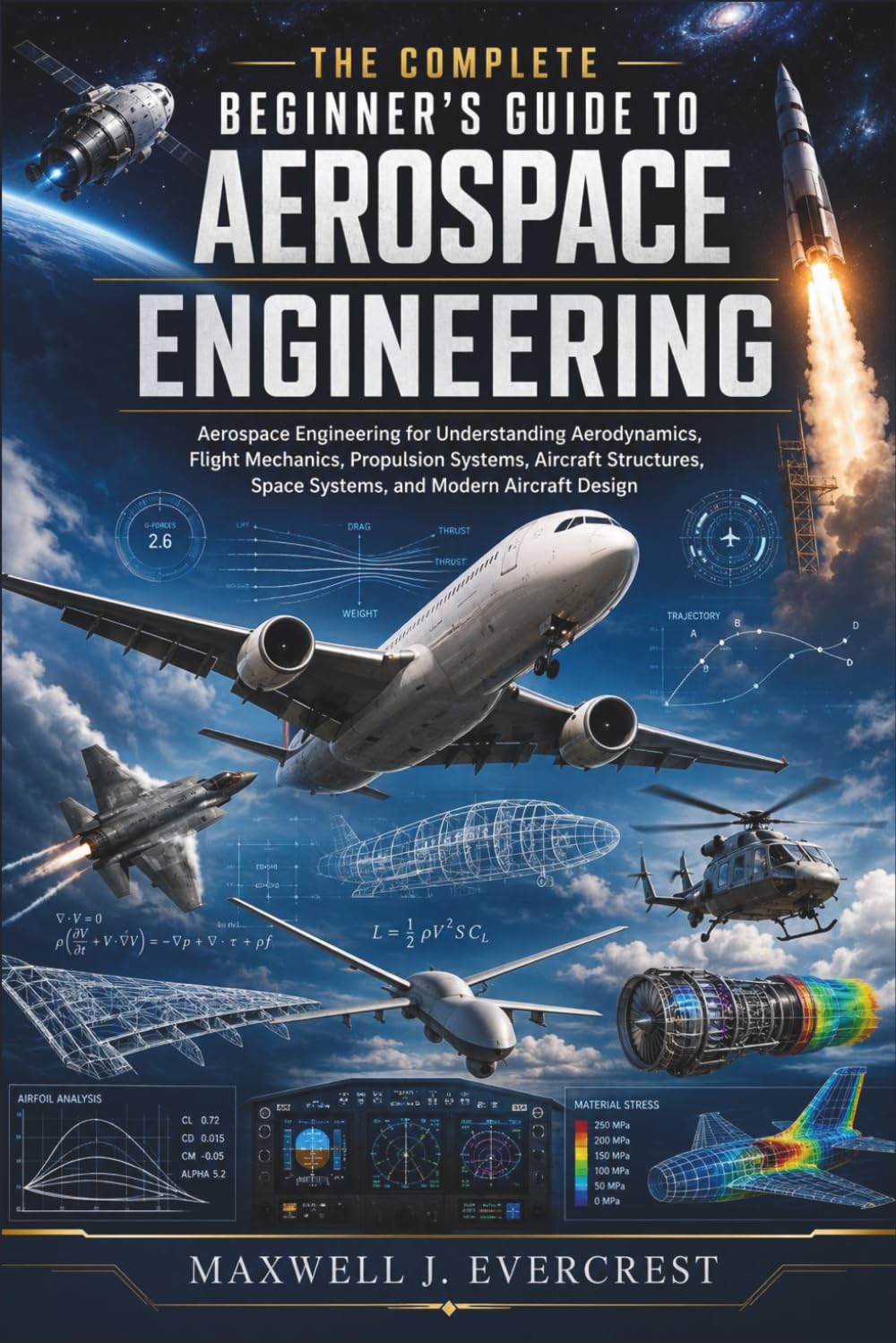 The Complete Beginner’s Guide to Aerospace Engineering: Aerospace Engineering for Understanding Aerodynamics, Flight Mechanics, Propulsion Systems, Aircraft Structures, Space Systems, and Modern