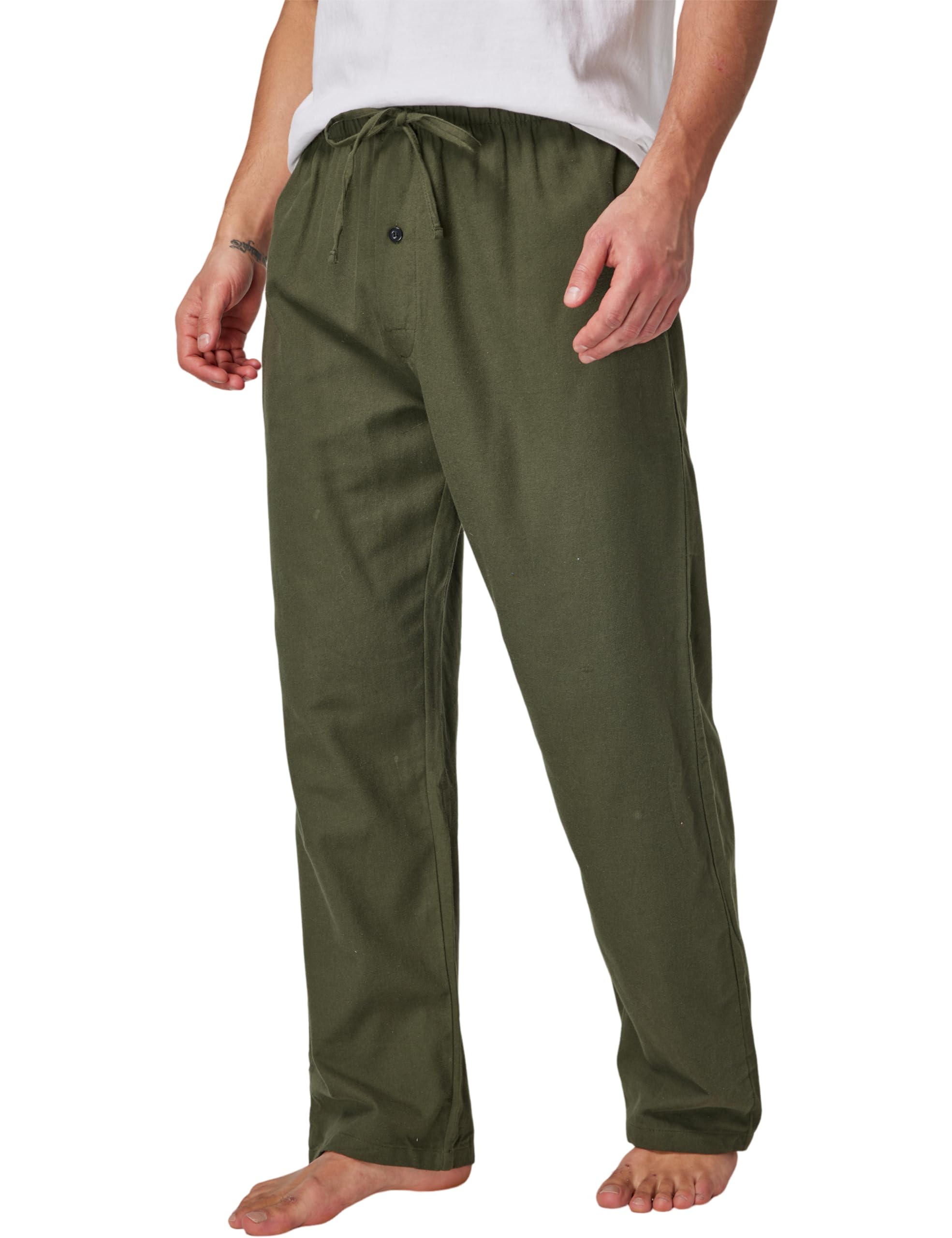 CYZ Men's 100% Cotton Super Soft Flannel Plaid Pajama Pants Acogedor Hombre