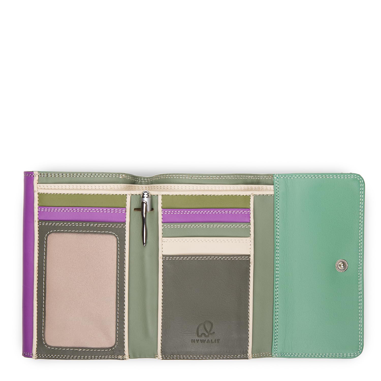 mywalit Double Flap Purse Travel Wallet