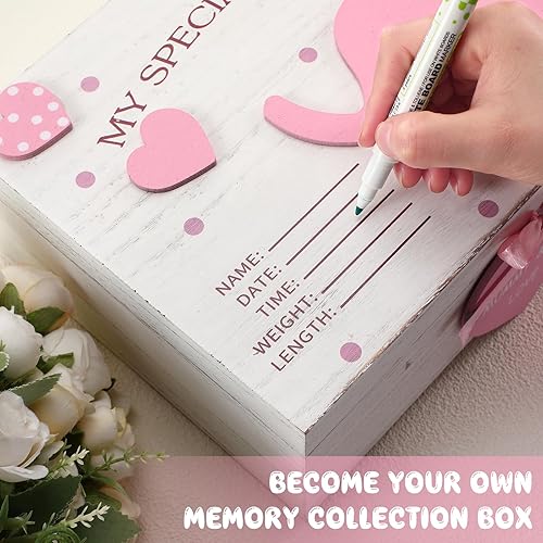 Miniatura 4 de Caja de recuerdos de madera 3D para bebé, elefante, primera caja de recuerdo, recuerdo de bebé, recién nacido, regalo de cumpleaños para recuerdos,