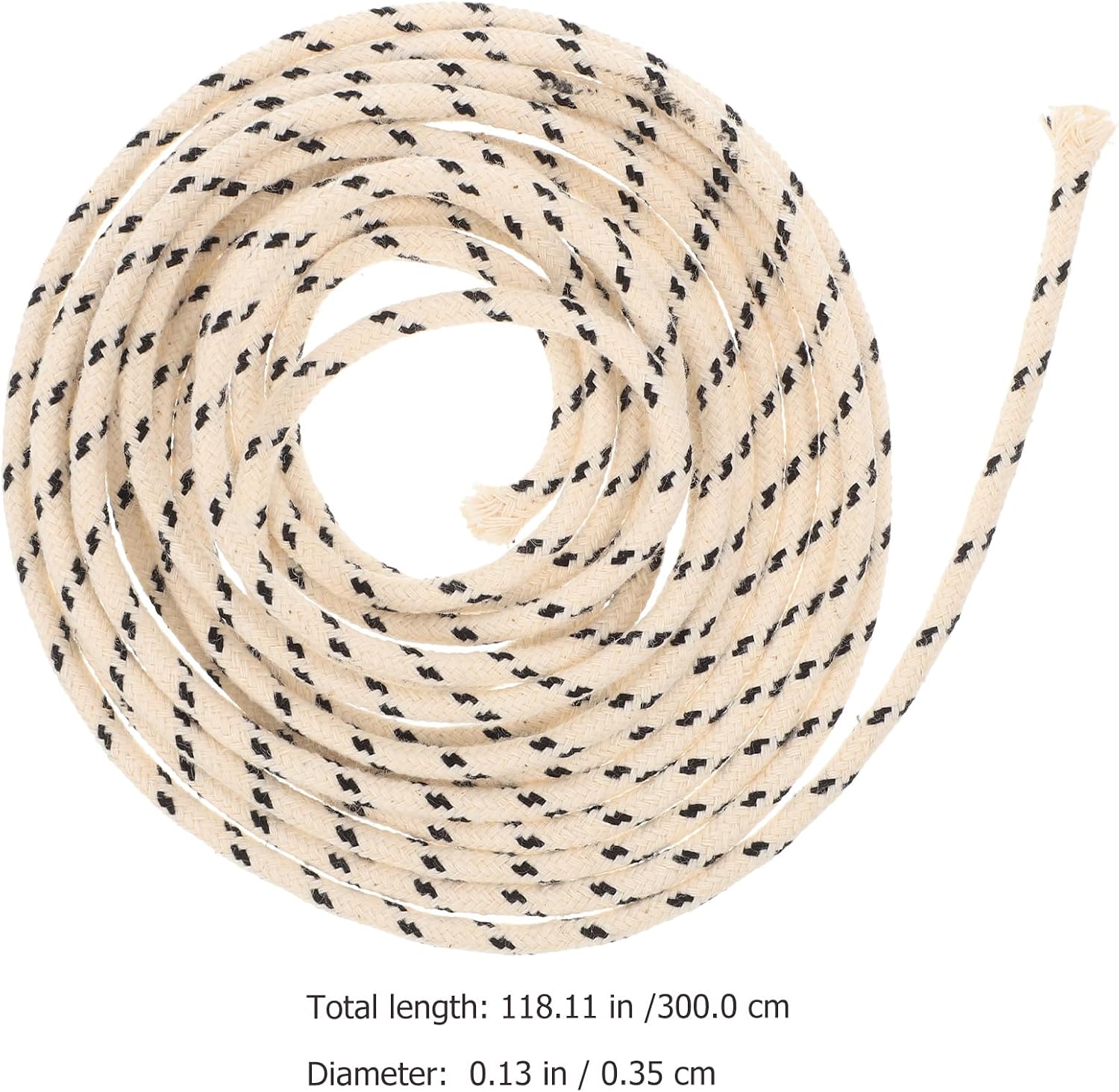FOMIYES Oil Lamp Wicks Round Cotton Wick Cotton Replacement 3.5mm Wicks Candle Wicks Replacement Core Wicks for Kerosene Oil Lamp Lantern Candle Burner Stove Lighting and Decoration
