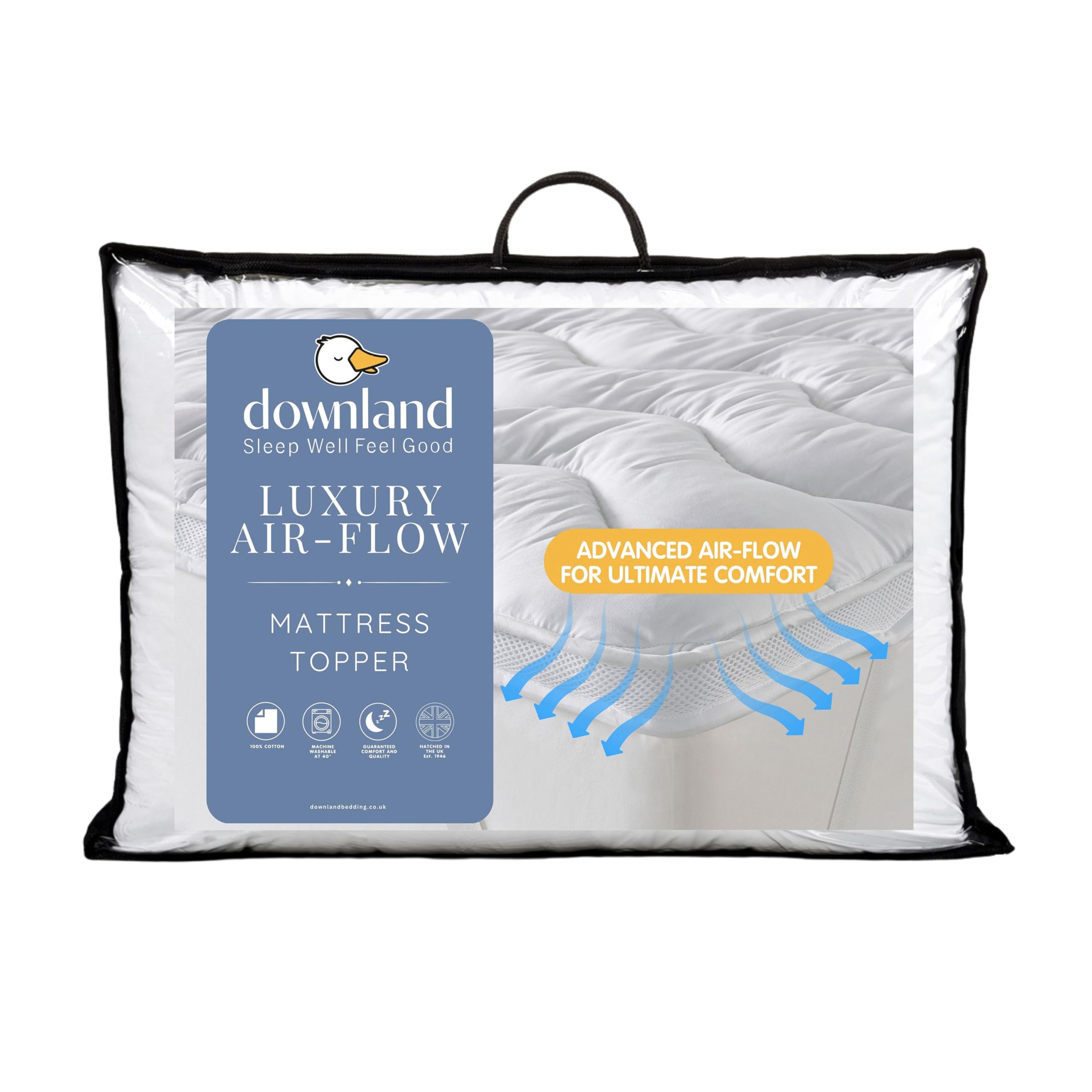 At Home Collection - Mattress Topper - Single - White