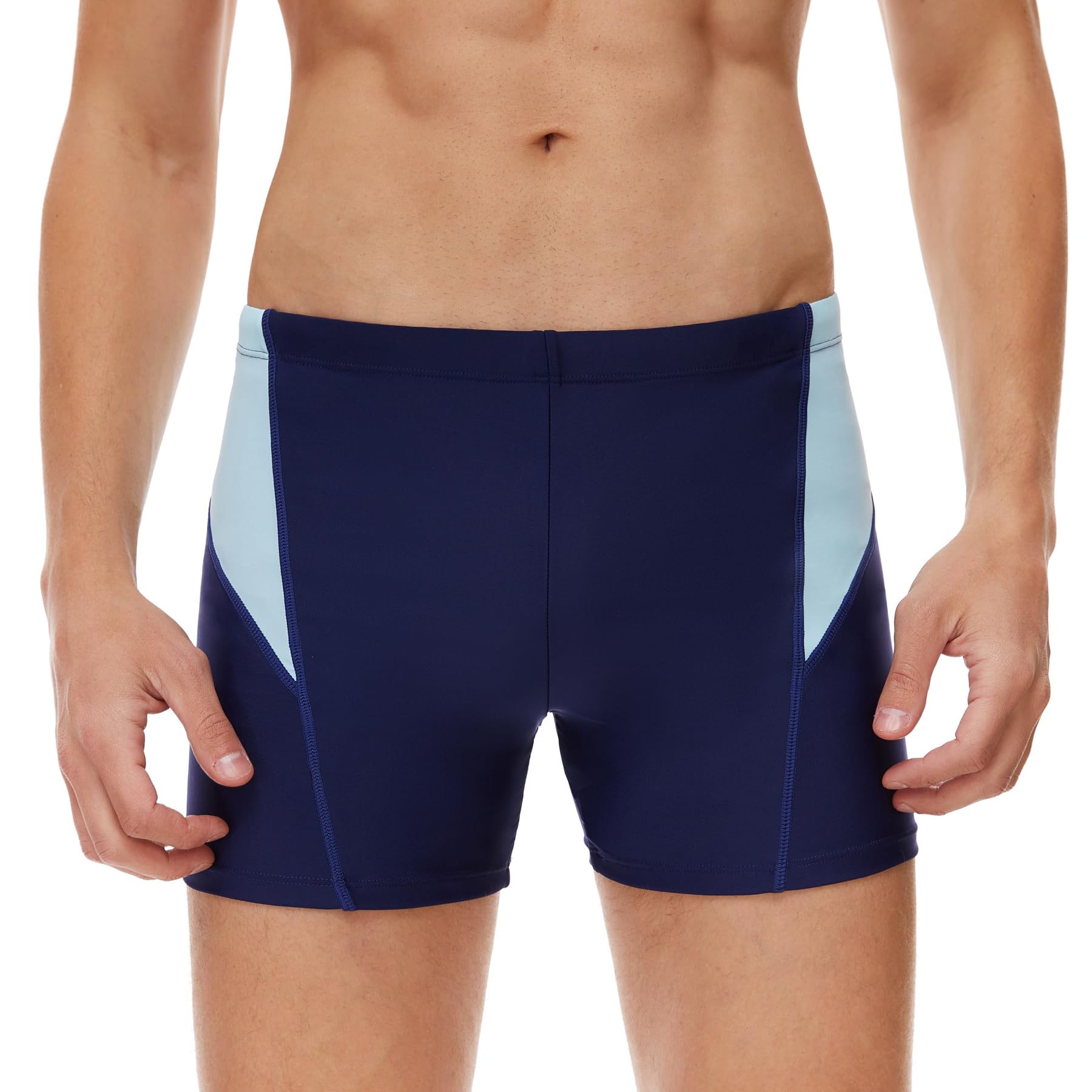 AMZSPORT Badehose Herren Kurz Schwimmhose Eng Wassersport Badeshorts