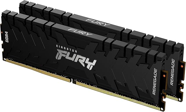 Kingston FURY Renegade 16 GB (2 x 8 GB) 3200 MHz DDR4 CL16 Desktop Memory Kit of 2 KF432C16RBK2/16