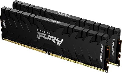Kingston FURY Renegade 16GB (2x8GB) 3200MHz DDR4 CL16 Masaüstü Bellek Kiti 2 KF432C16RBK2/16 ile