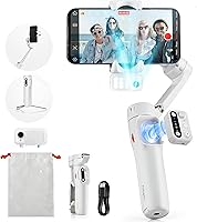 Vista 10 de hohem iSteady V3 - Estabilizador de cardán para iPhone, cardán de teléfono de 3 ejes, rastreador magnético de inteligencia artificial, varilla