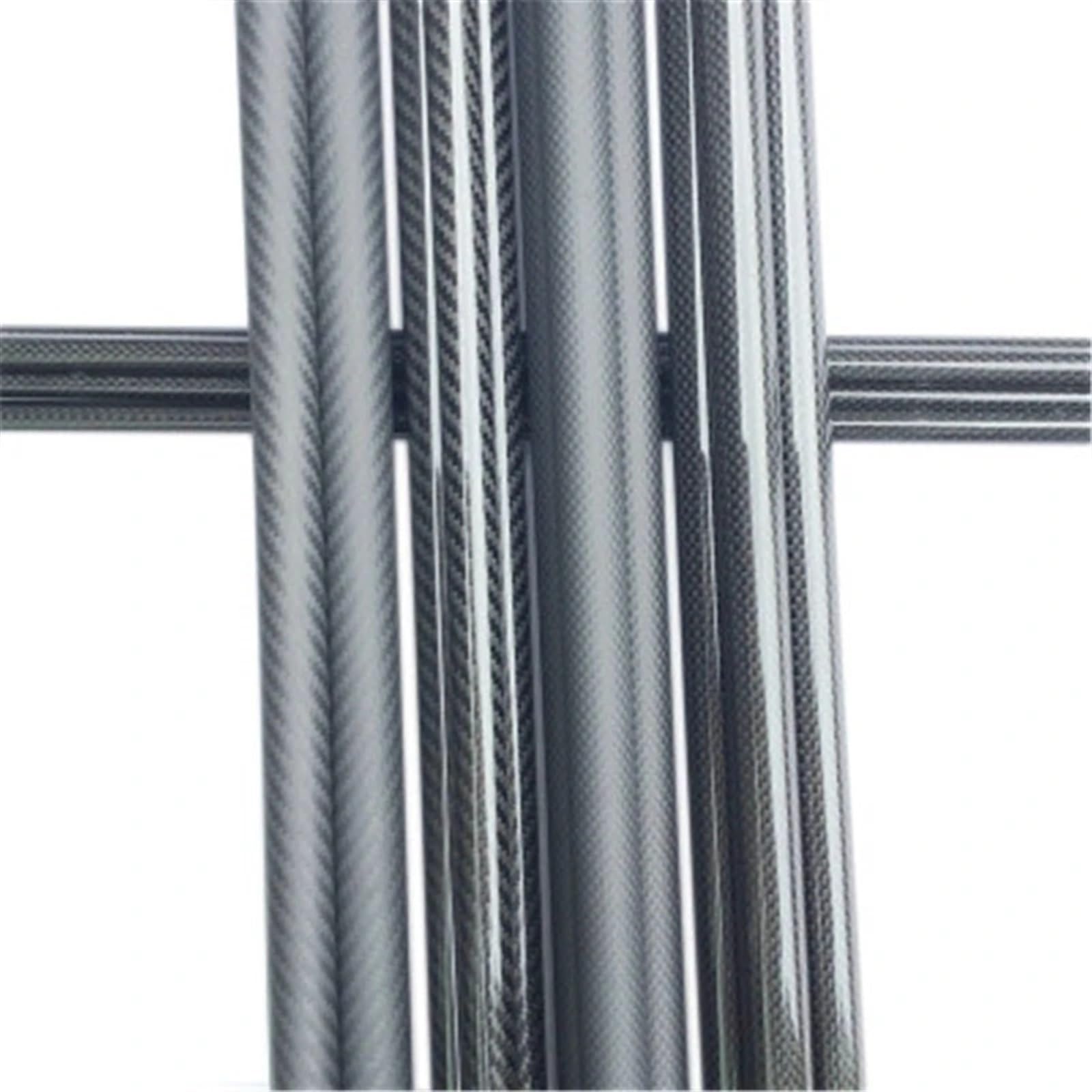 Lot De 4 Tubes Fibre De Carbone 3K - 500mm X 19mm Exterieur / 17mm Interieur - Pour Drone