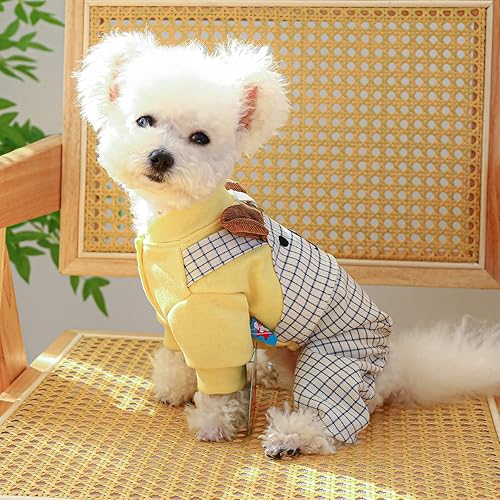 Miniatura 5 de Ropa de perro para perros pequeños, pantalones de mezclilla para pareja, ropa para mascotas, overol de verano para perro, vestido de perro, disfraz
