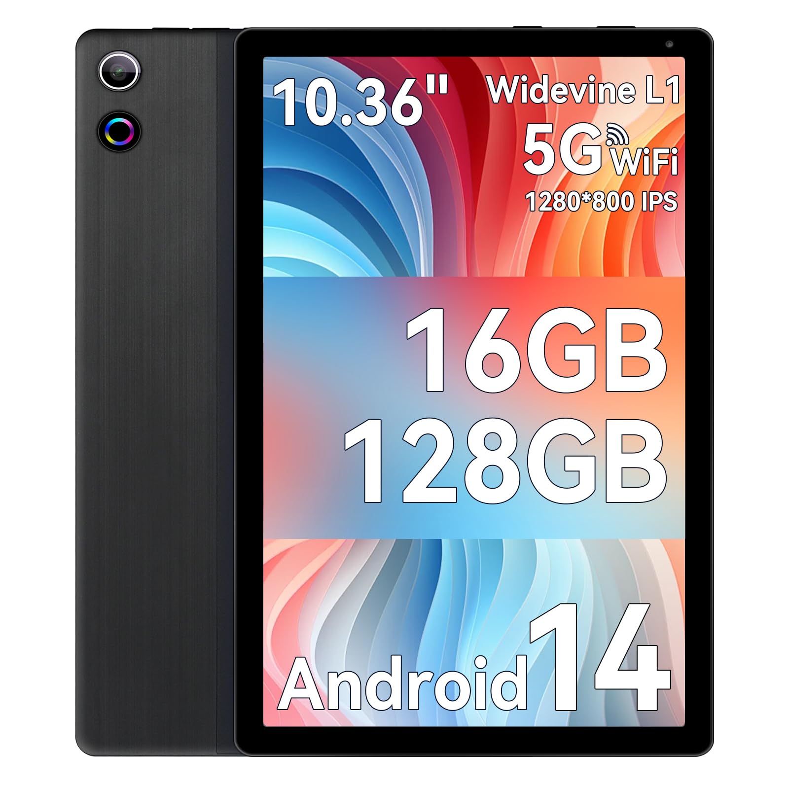Tablet 10.1 Inch Android 14, Octa-Core 5G WiFi, 128GB ROM 14GB RAM, Dual Sim Card Slot, Camera, 2025 Latest Tab With Keyboard Bundle 1TB Expand Android Tablet 13MP 8MP, Unlocked For - View #10