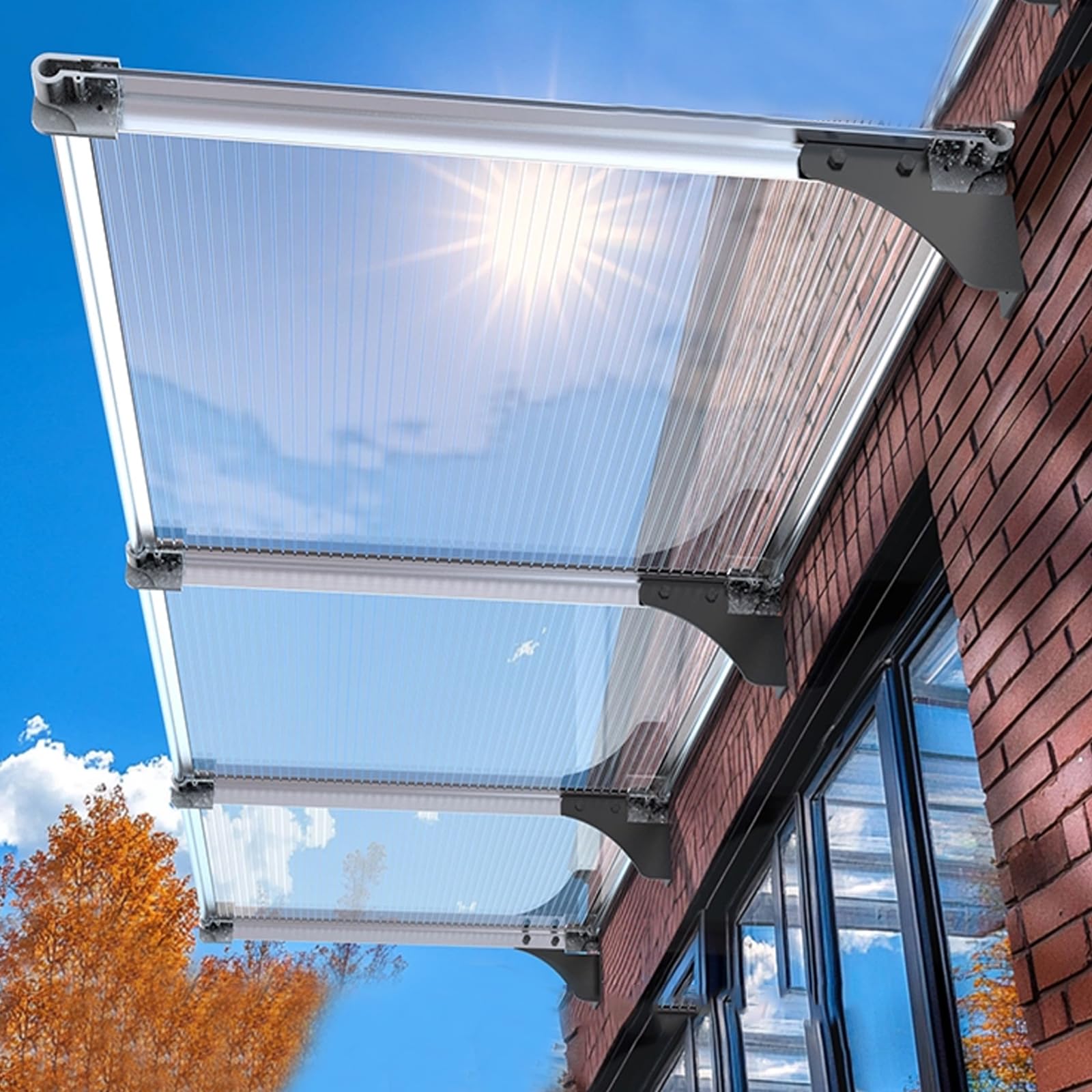 Abri de pluie pour porte avant et balcon afin de profiter du jardin