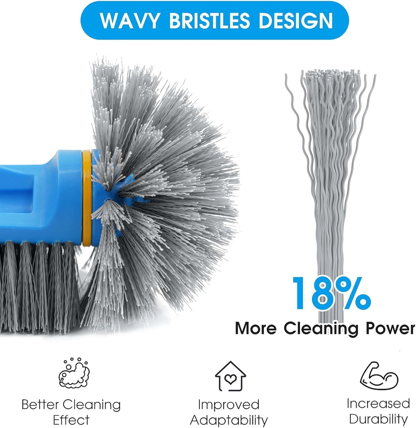 Self Repair Pool Net with Round End Pool Brush