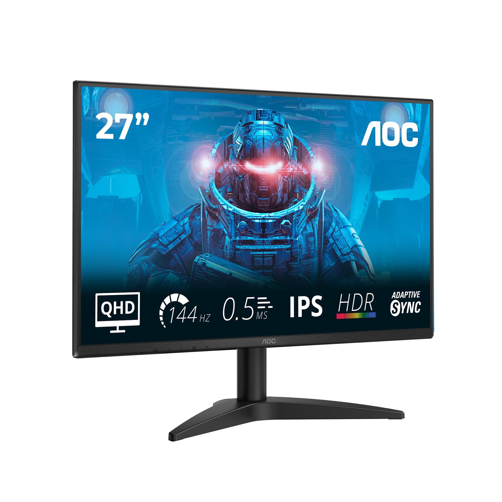 Aoc Black Q27b36x 27" Ips Quad Hd 144Hz 0.5Ms Gaming Monitor