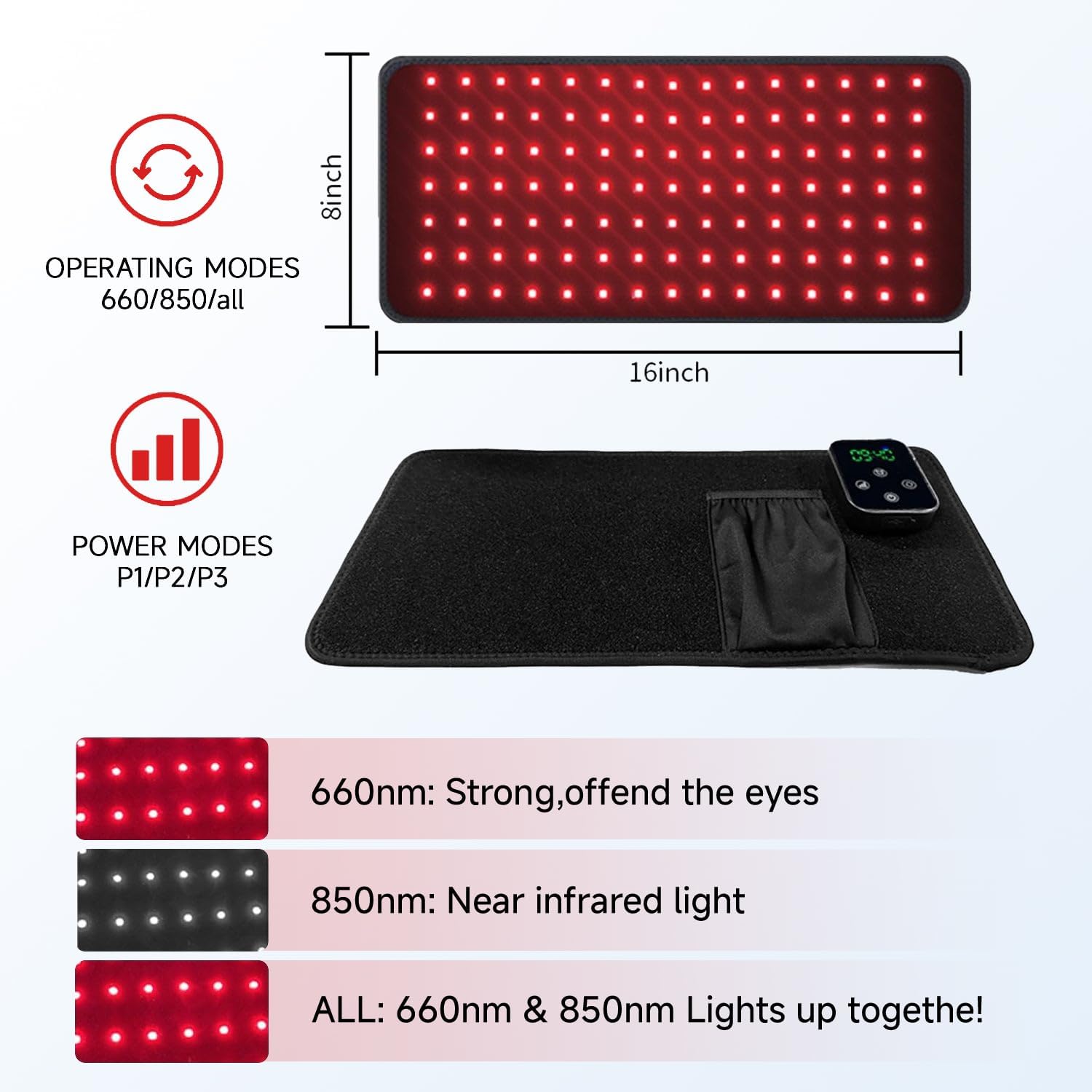 Red Light Therapy Belt with Portable Adjustable Comfort Design