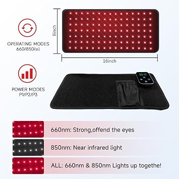 Red Light Therapy Belt with Portable Adjustable Comfort Design
