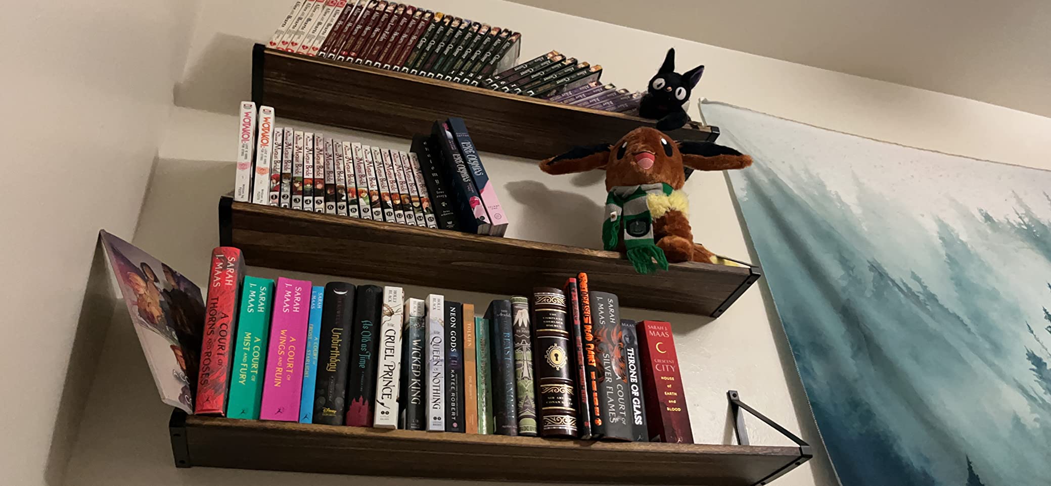 11/mo Finance Wallniture Bora 36 Inch Large Floating Shelves for