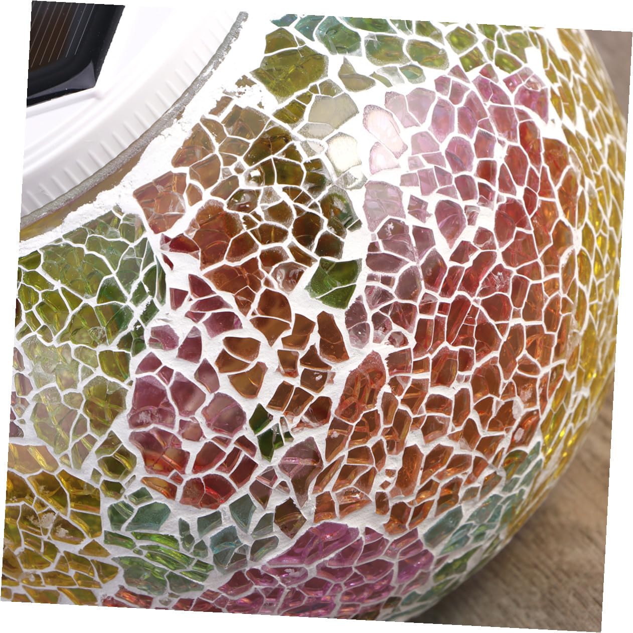 Operitacx Luce Solare da Giardino a Sfera in Vetro a Ricarica Solare, 2 Modalità di Illuminazione Singola e Cambio Colore, per Tavoli da Esterno e Natale