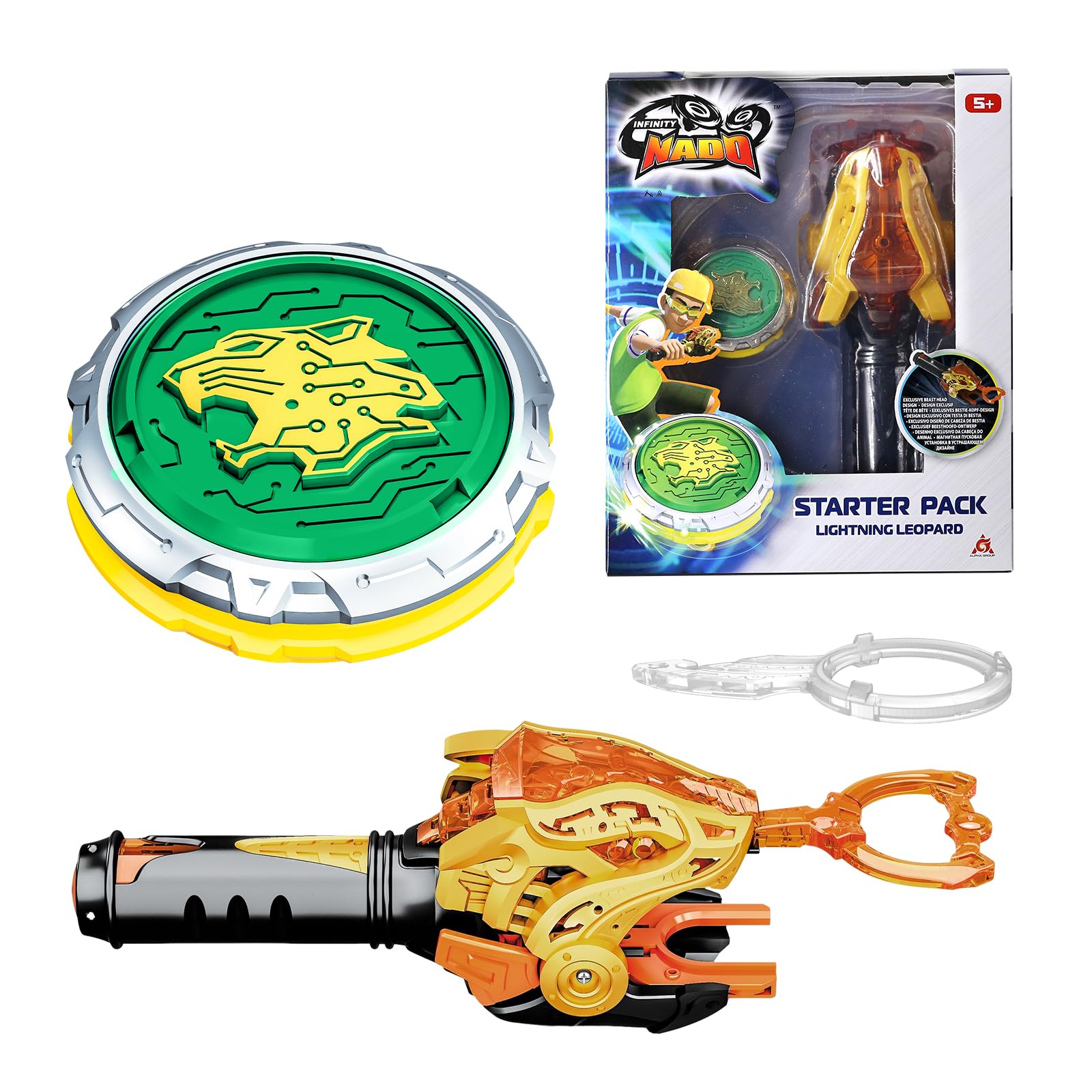 INFINITY NADO Spinning Top for Children Metal Toy Boys Battle Tops Spinning Top Launcher Toy
